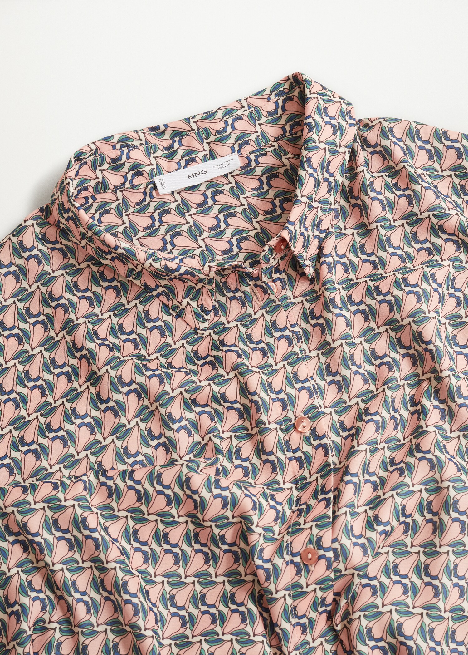 Blusa fluida estampada - Detalle del artículo 8