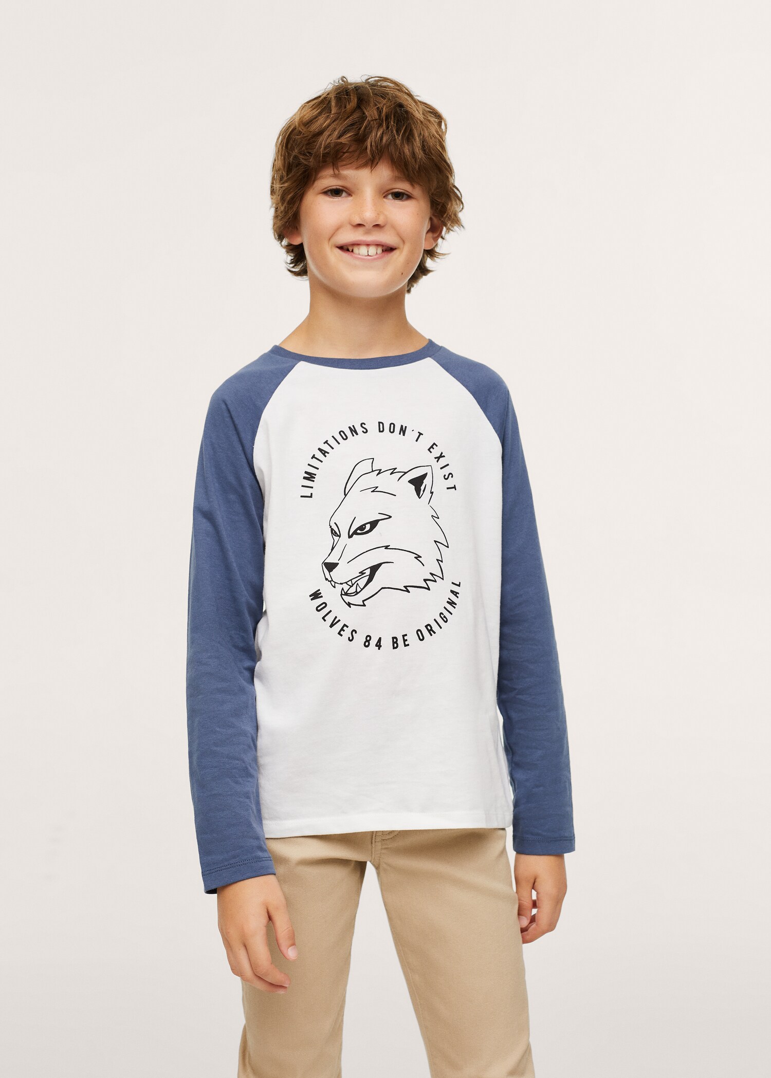 T-shirt manches longues imprimé - Plan moyen