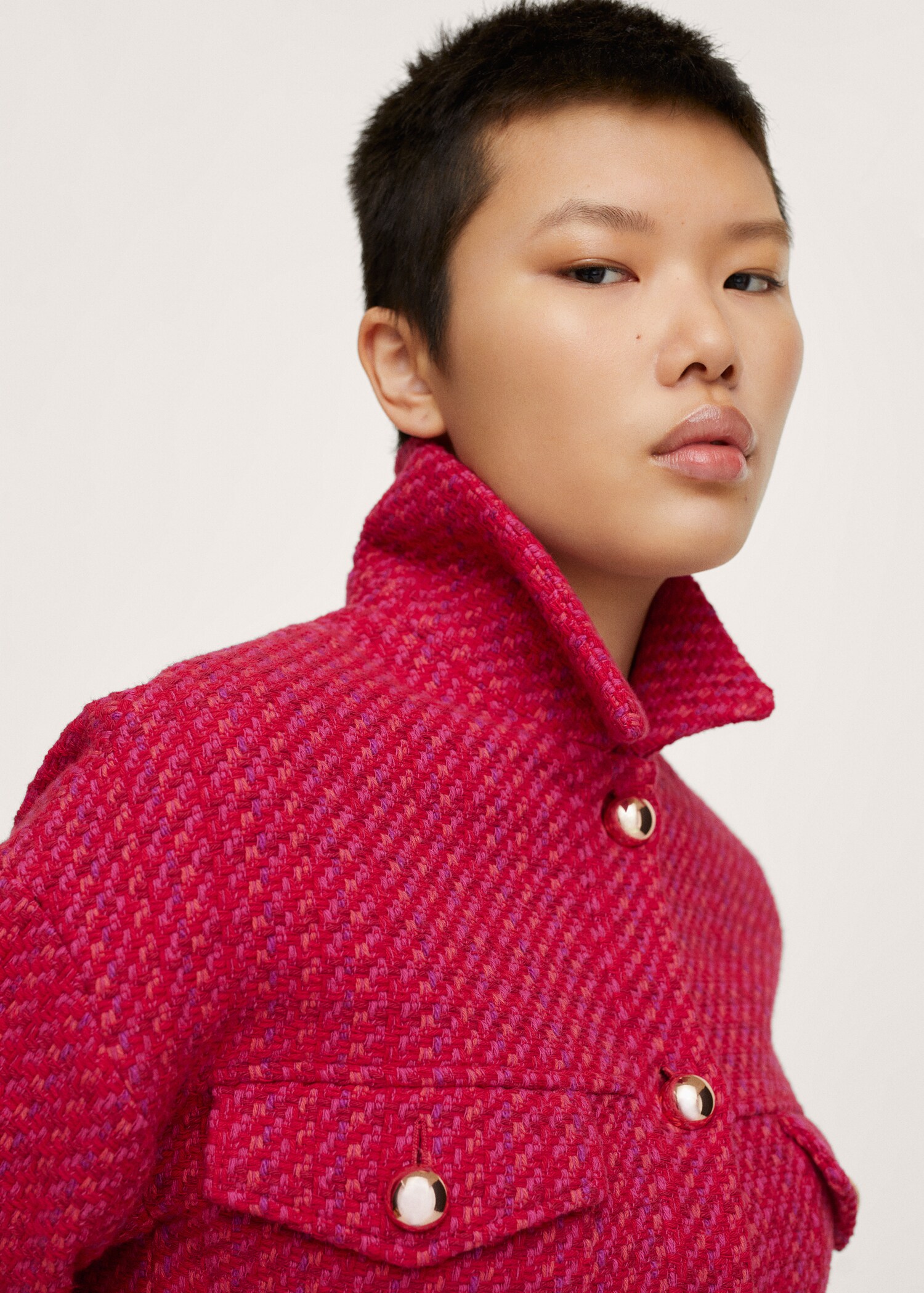 Crop tweed jacket - Details of the article 1