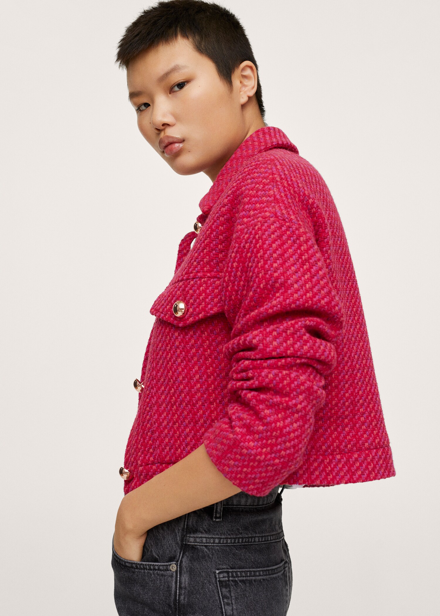 Crop tweed jacket - Details of the article 2