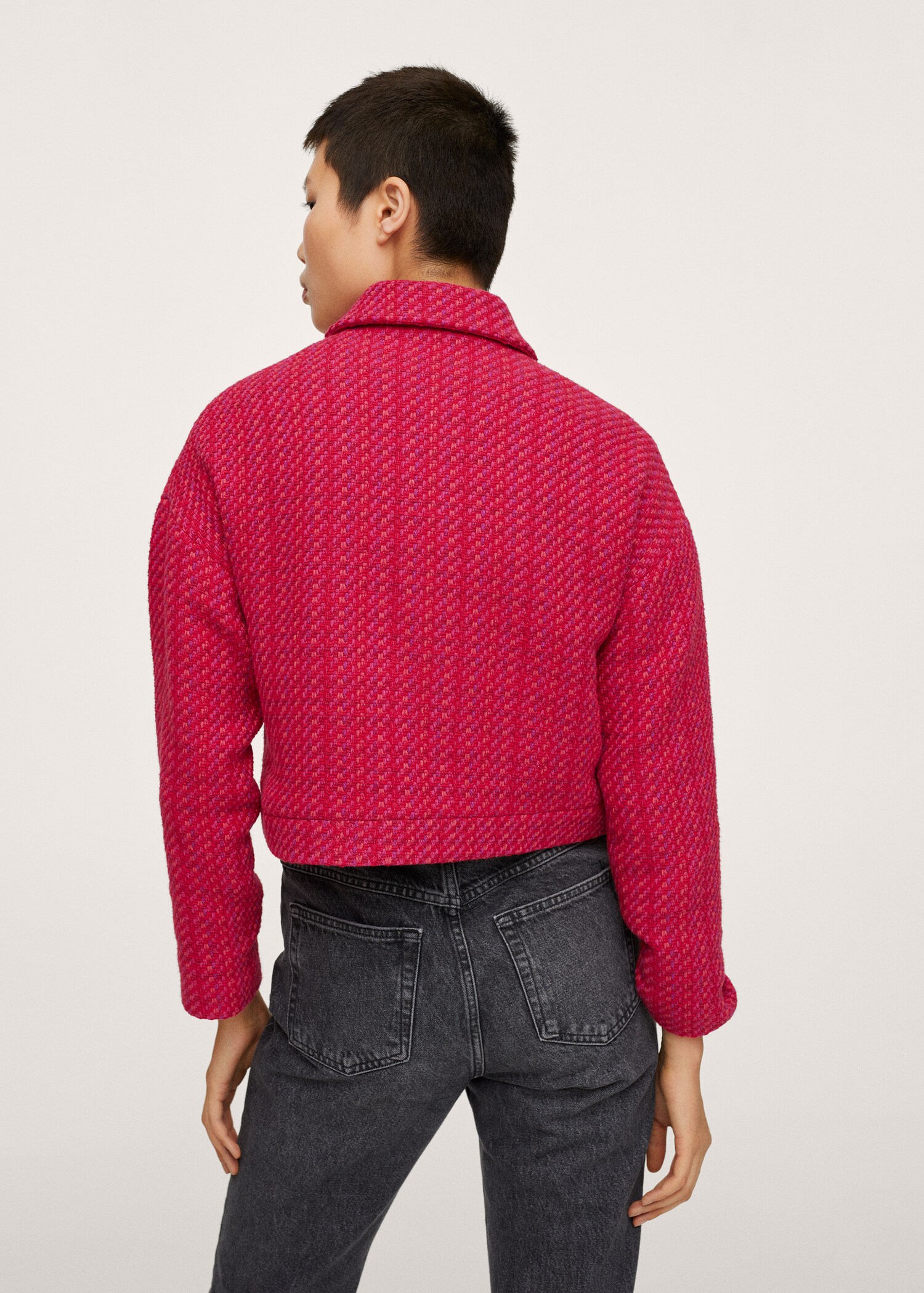 Crop tweed jacket - Reverse of the article