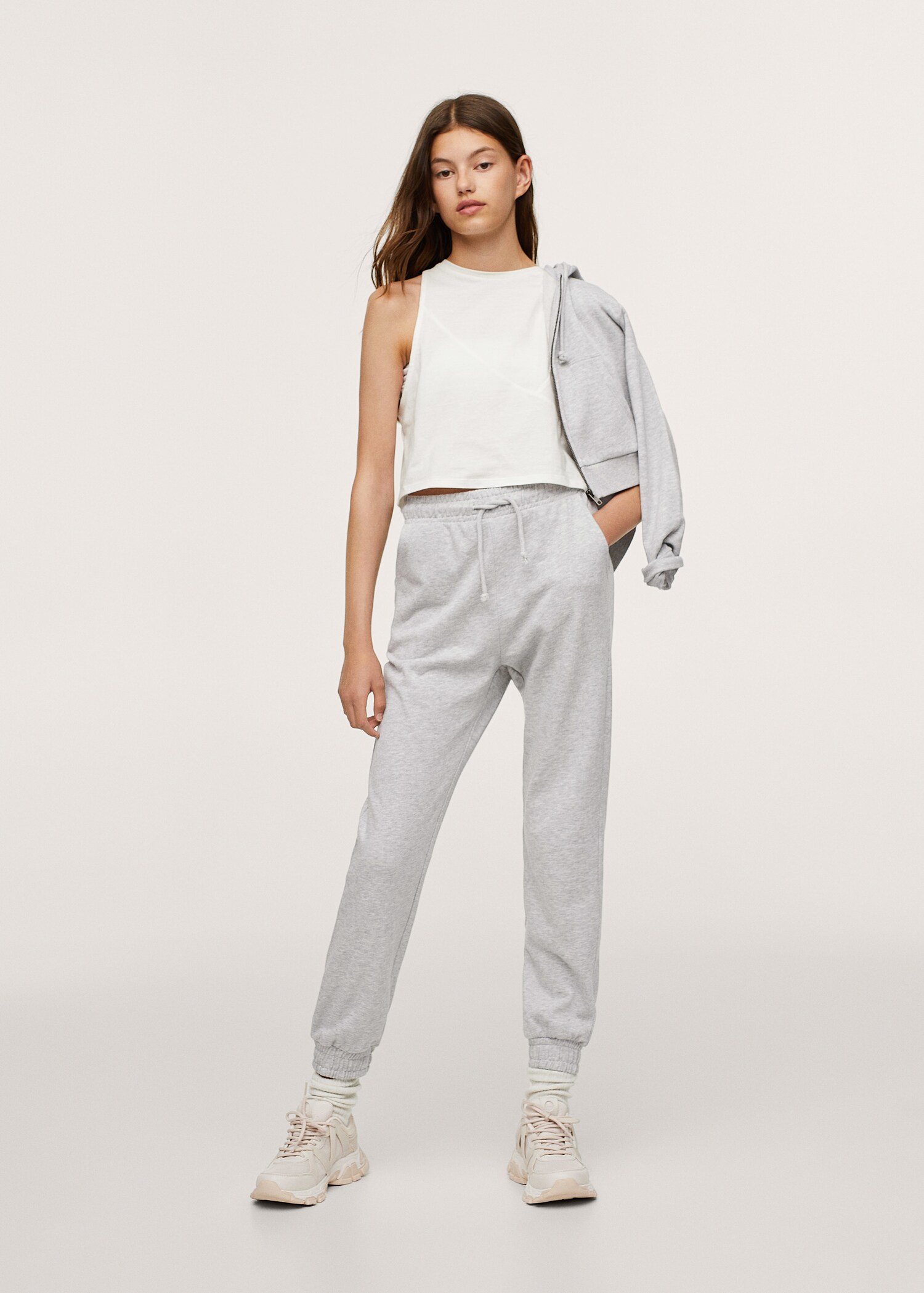 Pantalón jogger algodón - Plano medio