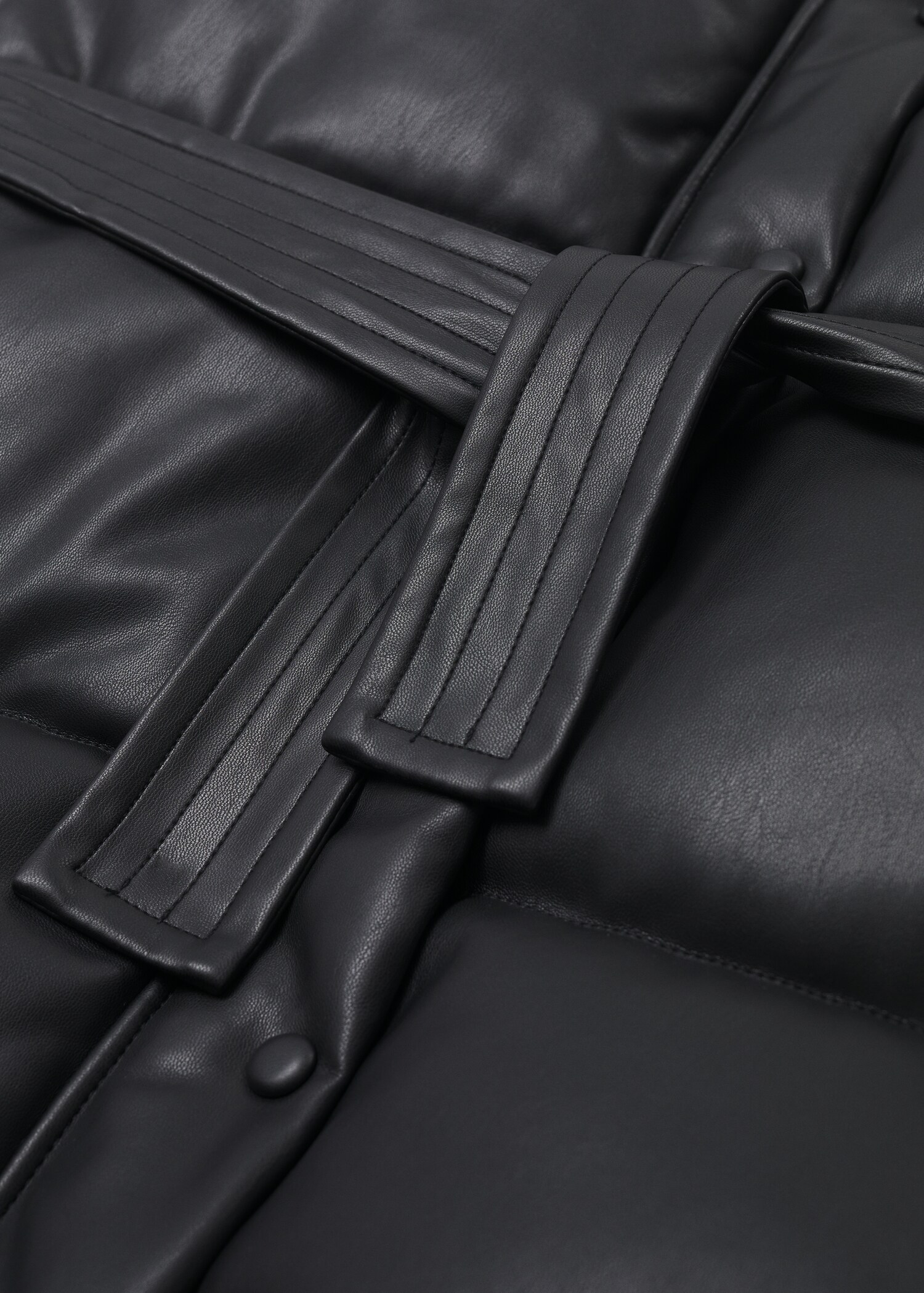 Prošívaná vesta koženého vzhledu - Detail zboží 8