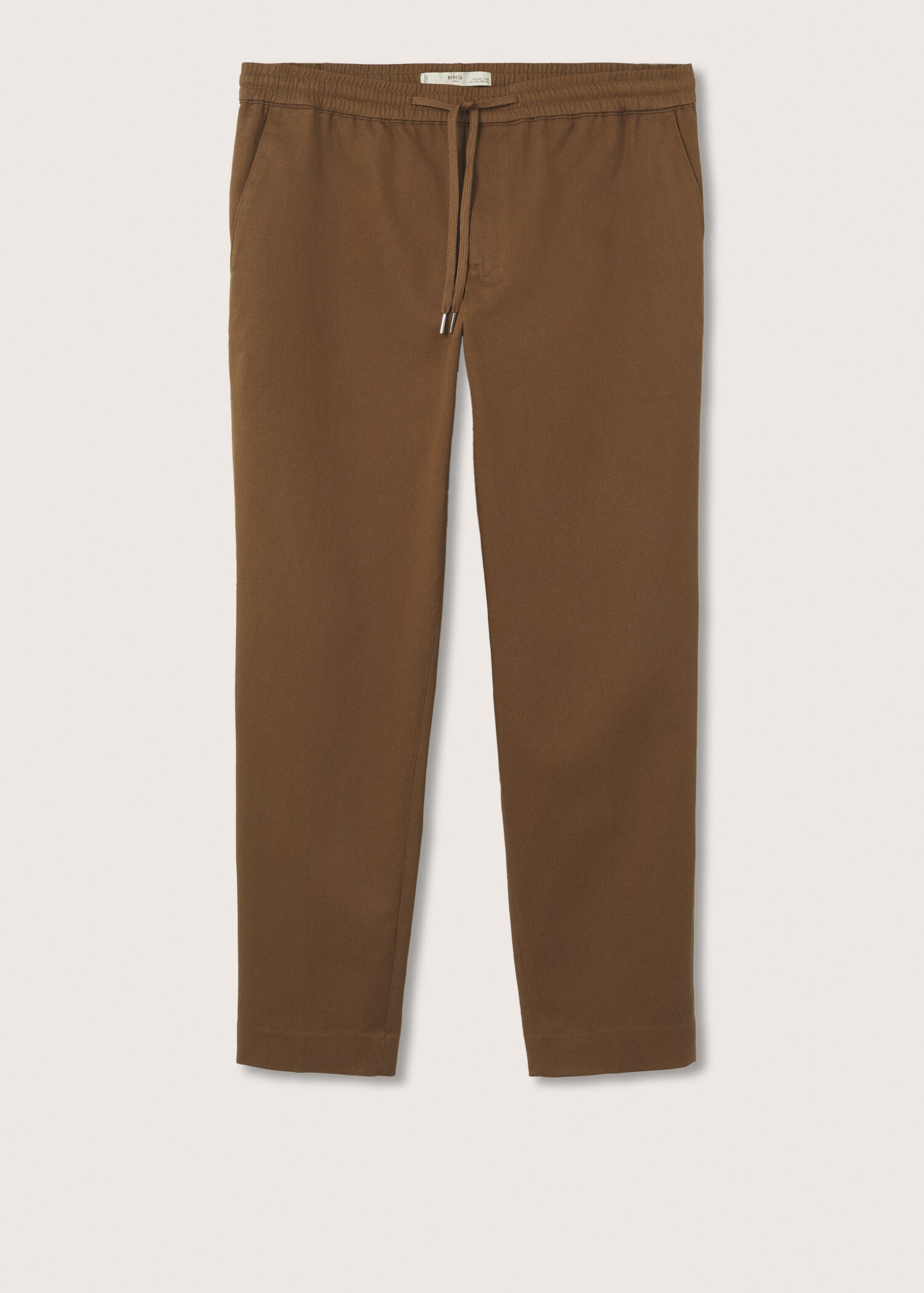Elastic waist cotton trousers - Article without model