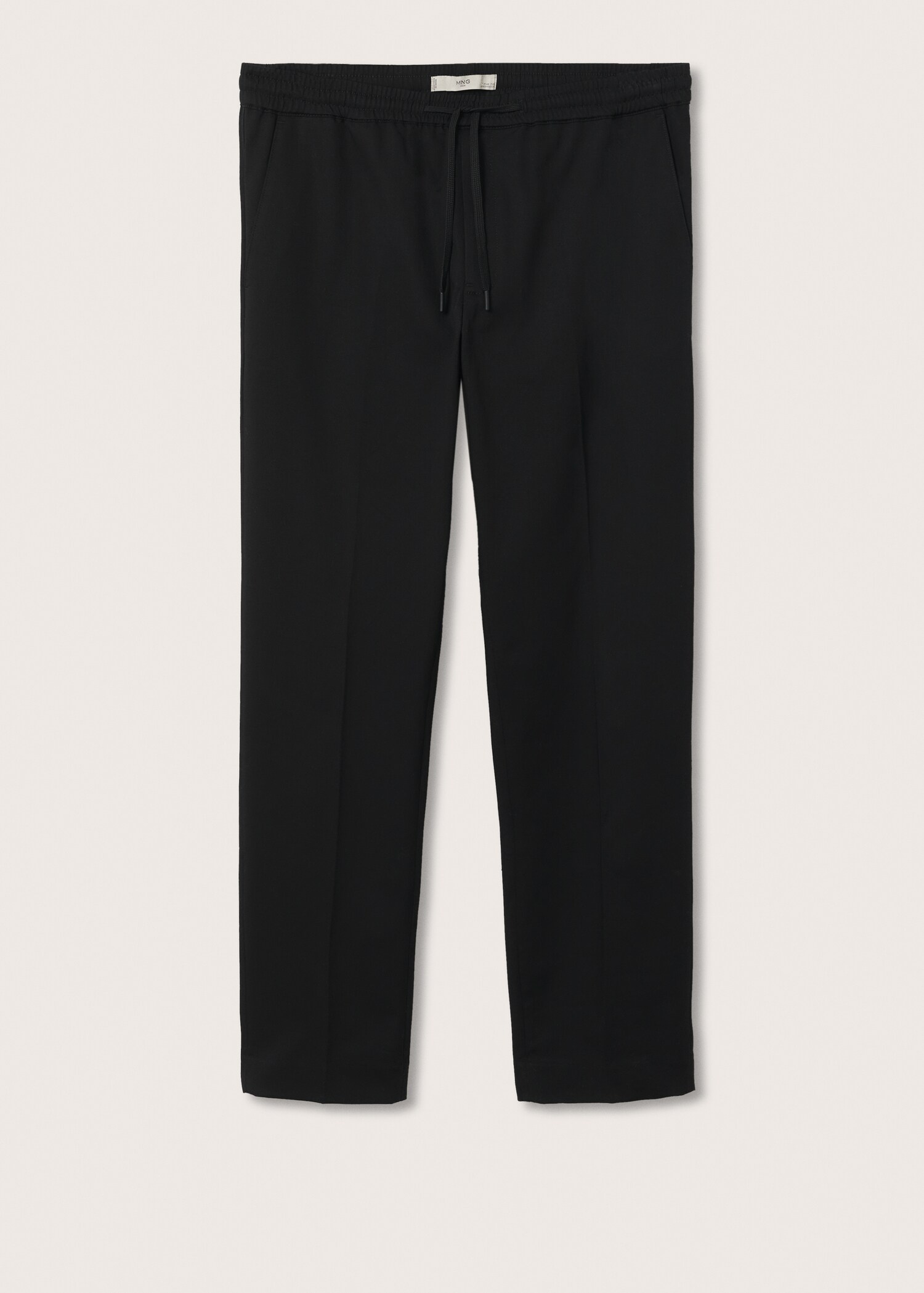 Elastic waist cotton trousers - Article without model