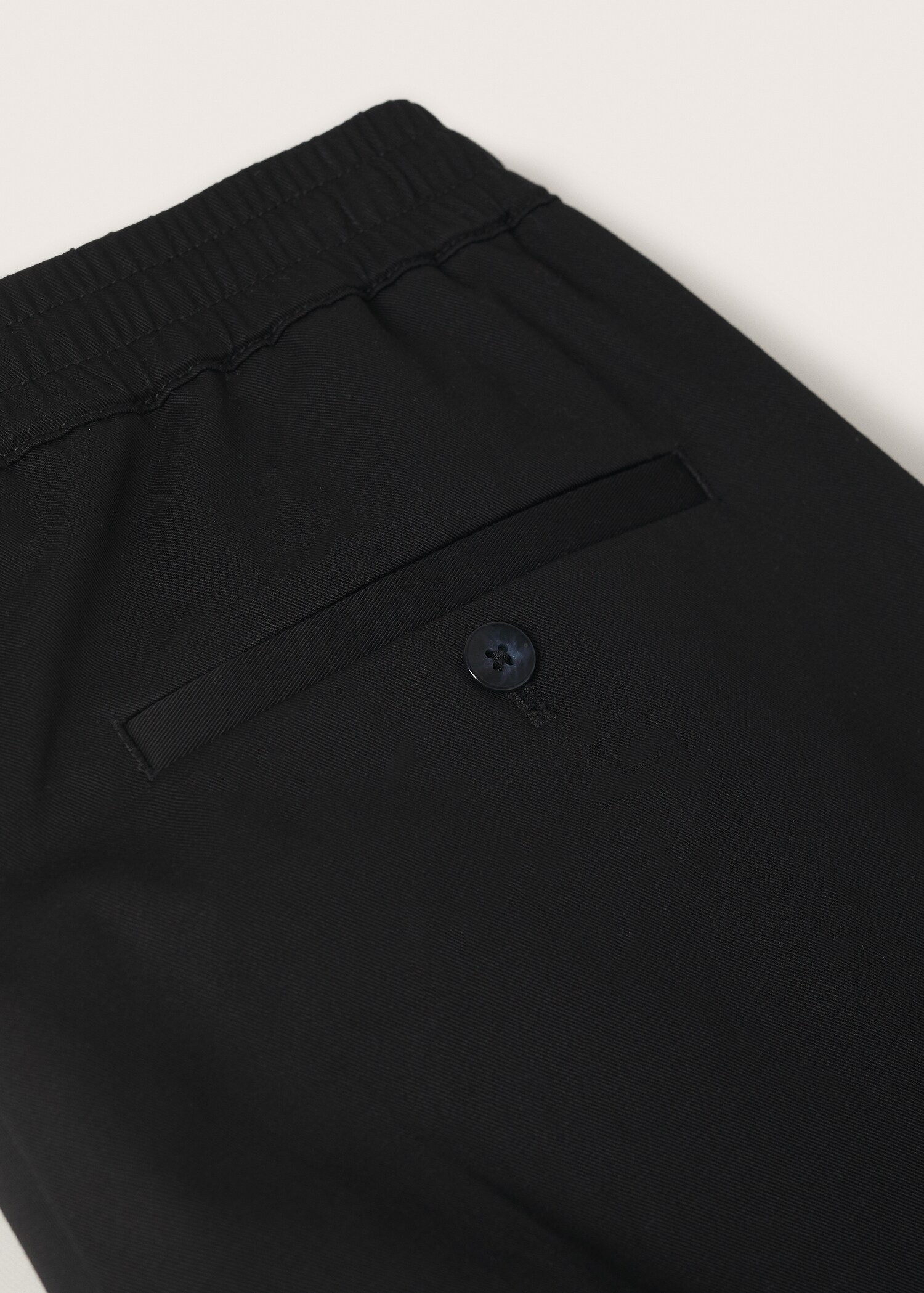 Elastic waist cotton trousers - Details of the article 8