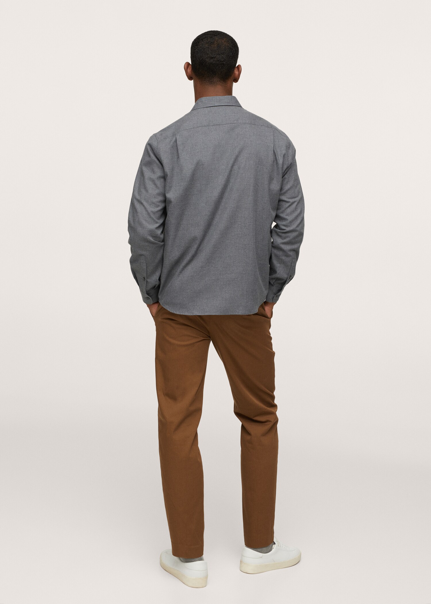 Camisa algodón bolsillo - Reverso del artículo