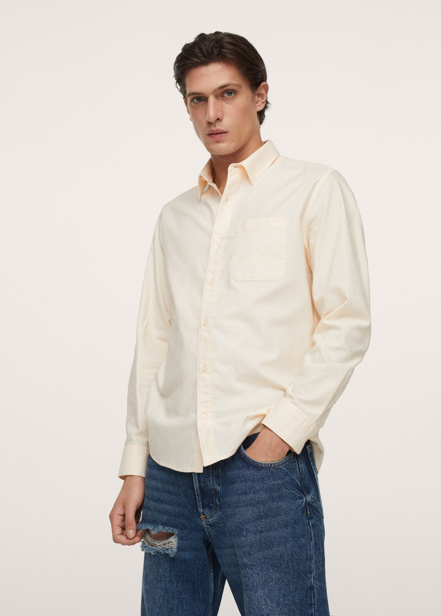 Chemise oxford en coton - Plan moyen