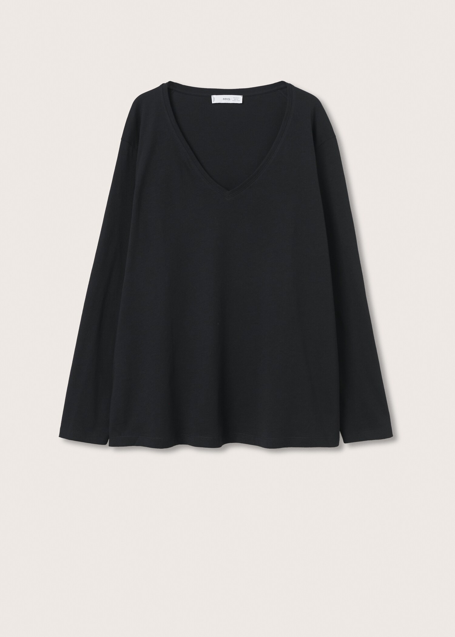 Long sleeve cotton t-shirt - Article without model
