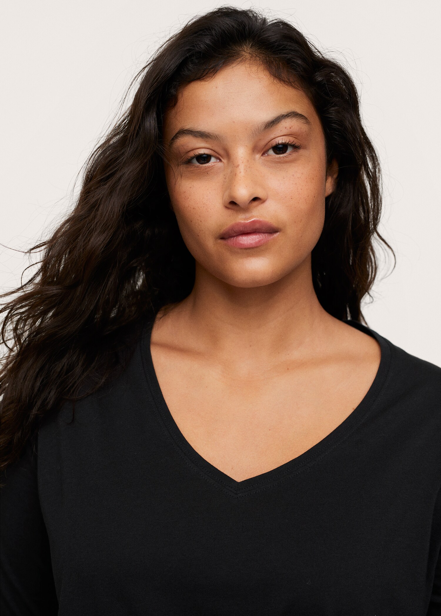 Long sleeve cotton t-shirt - Details of the article 1