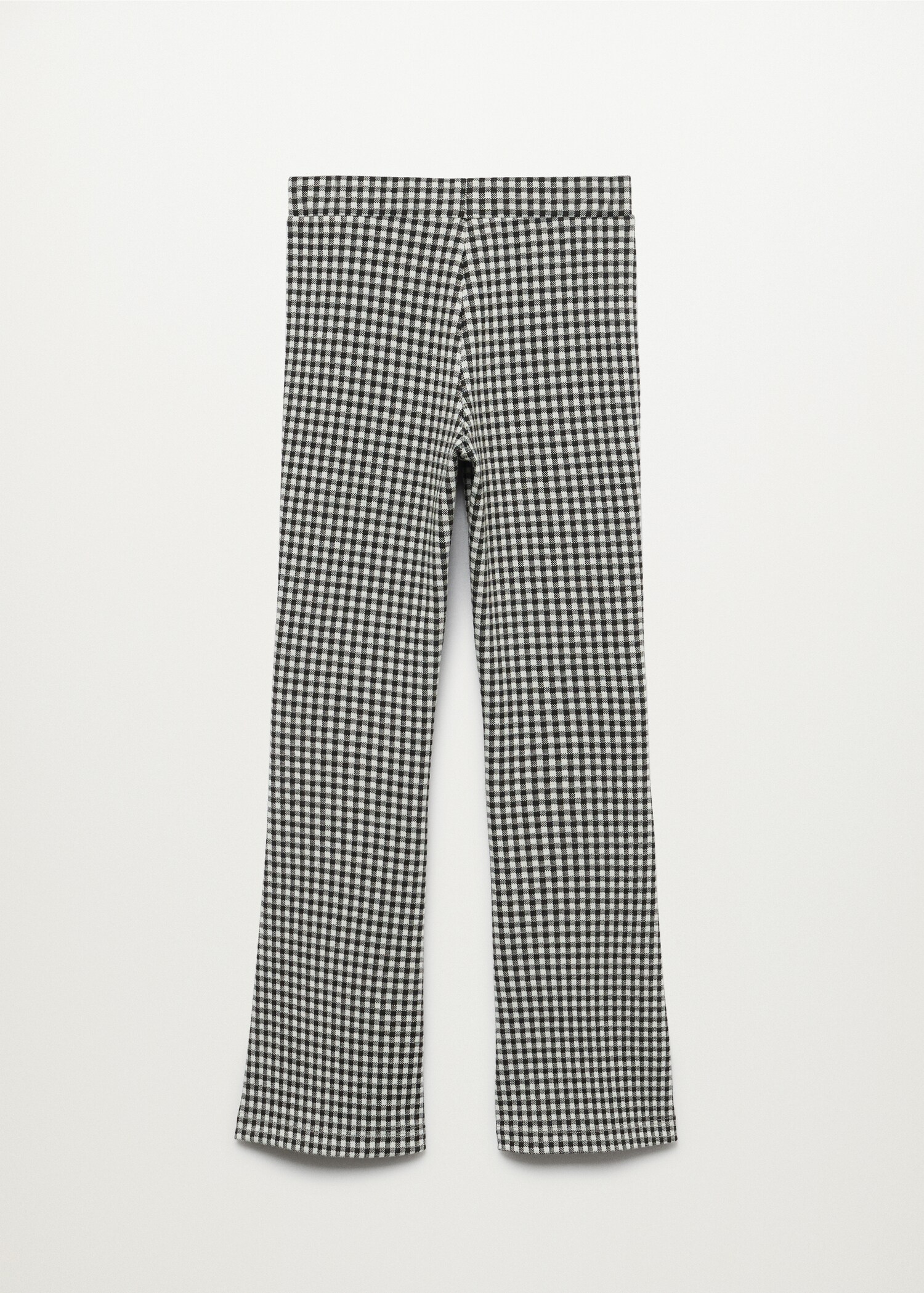 Leggings flare estampado cuadros - Reverso del artículo