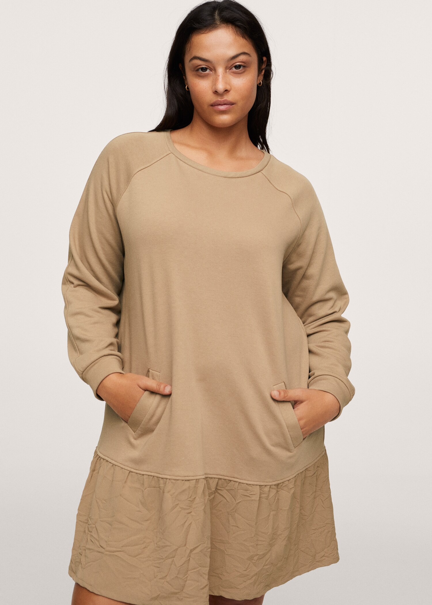 Vestido algodón volante - Plano medio