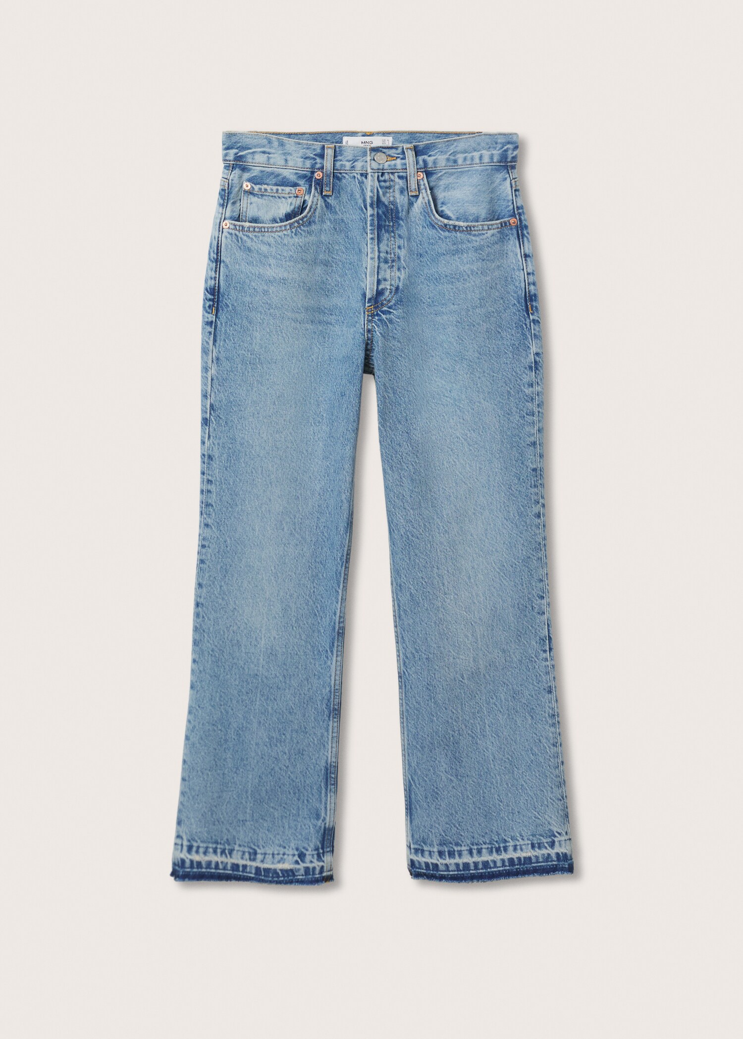 Jeans Flare tiro medio - Artículo sin modelo