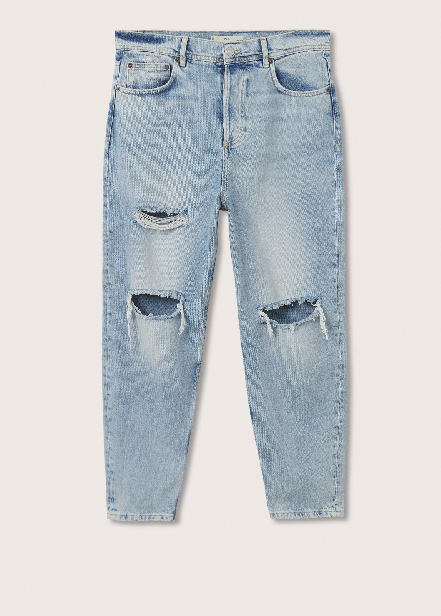 Jeans straight-fit rotos  - Artículo sin modelo