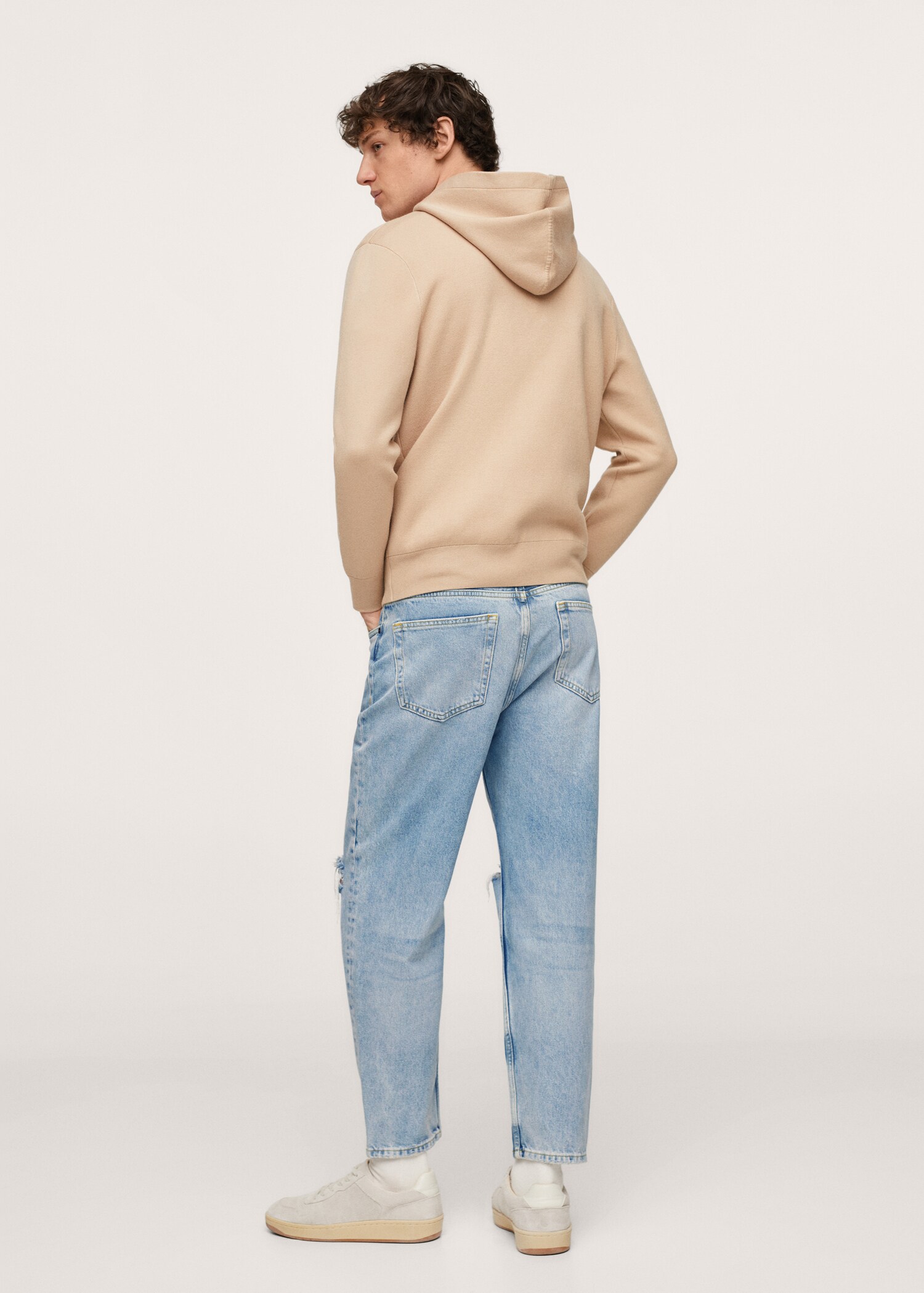 Jeans straight-fit rotos  - Reverso del artículo