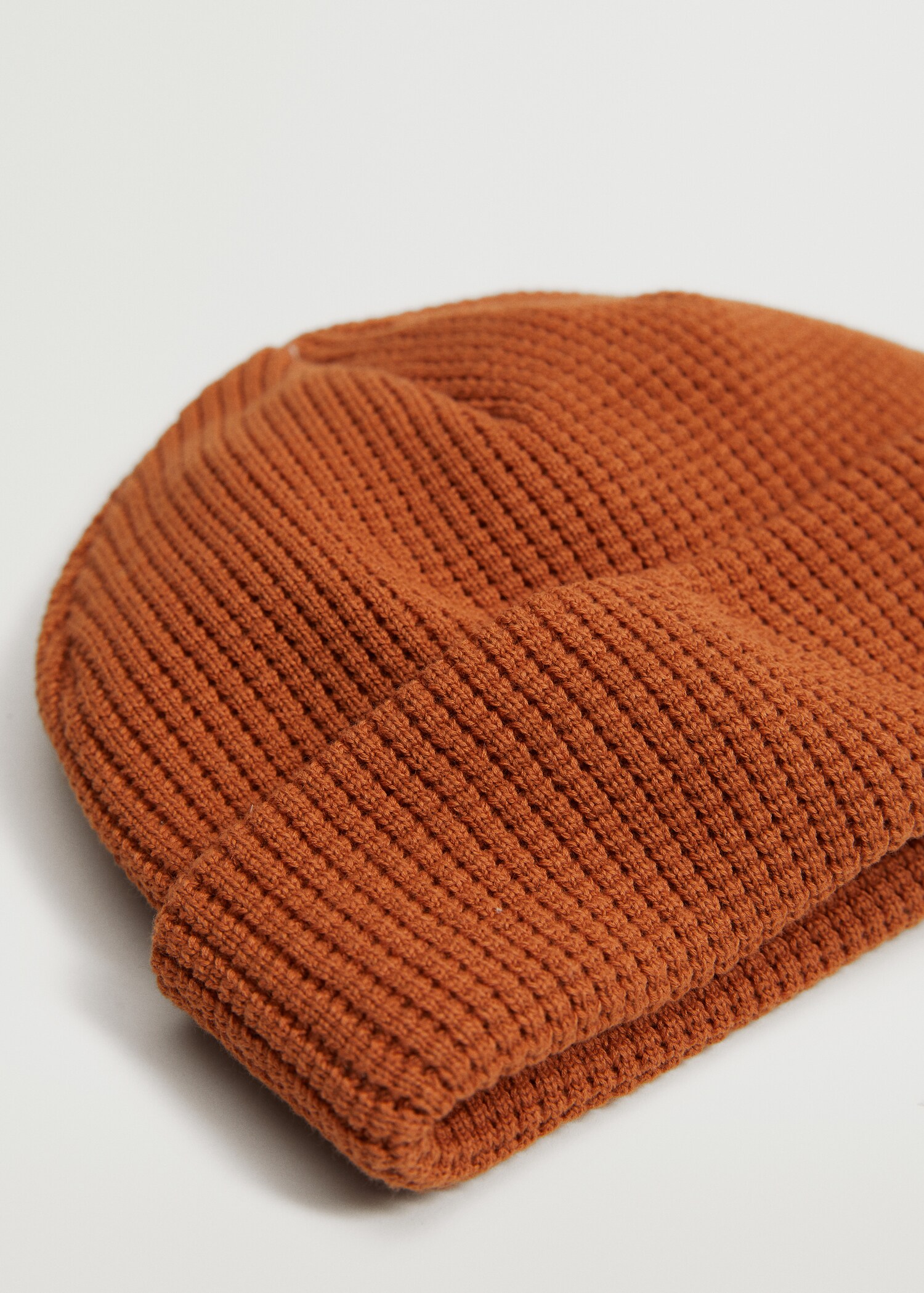 Knit cotton beanie - Medium plane