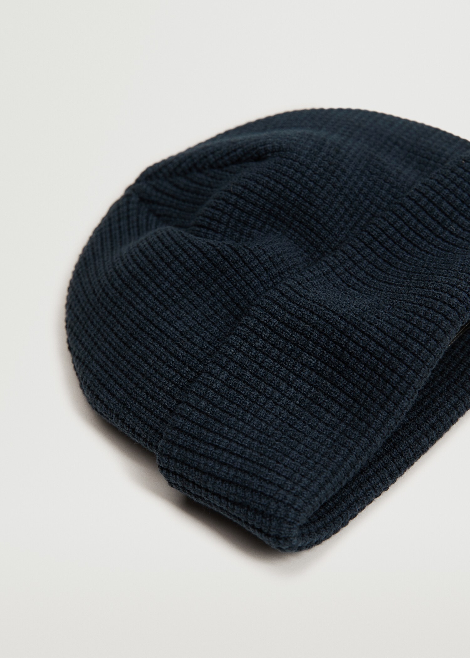 Knit cotton beanie - Medium plane