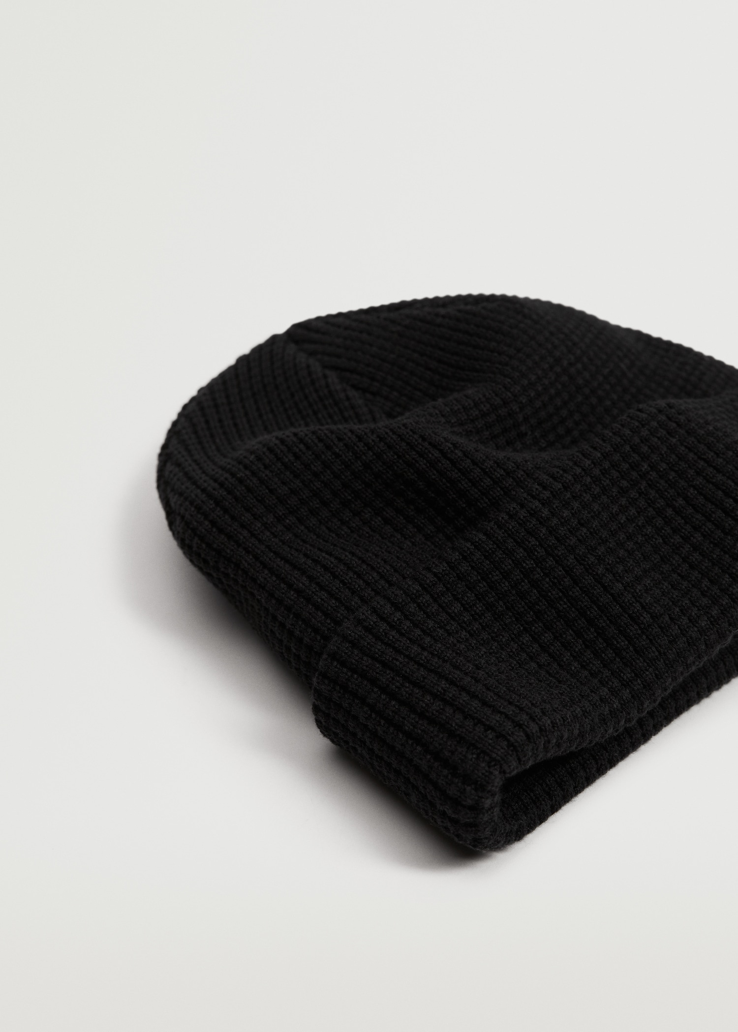 Knit cotton beanie - Medium plane