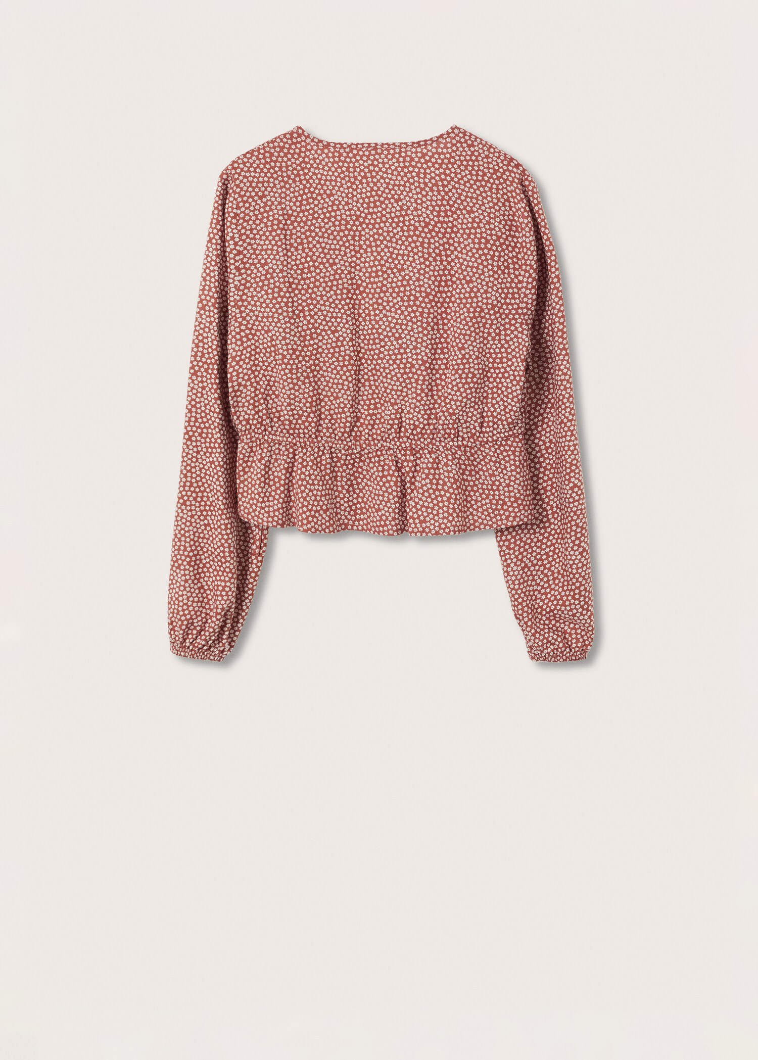 Blusa cruzada flores - Reverso del artículo