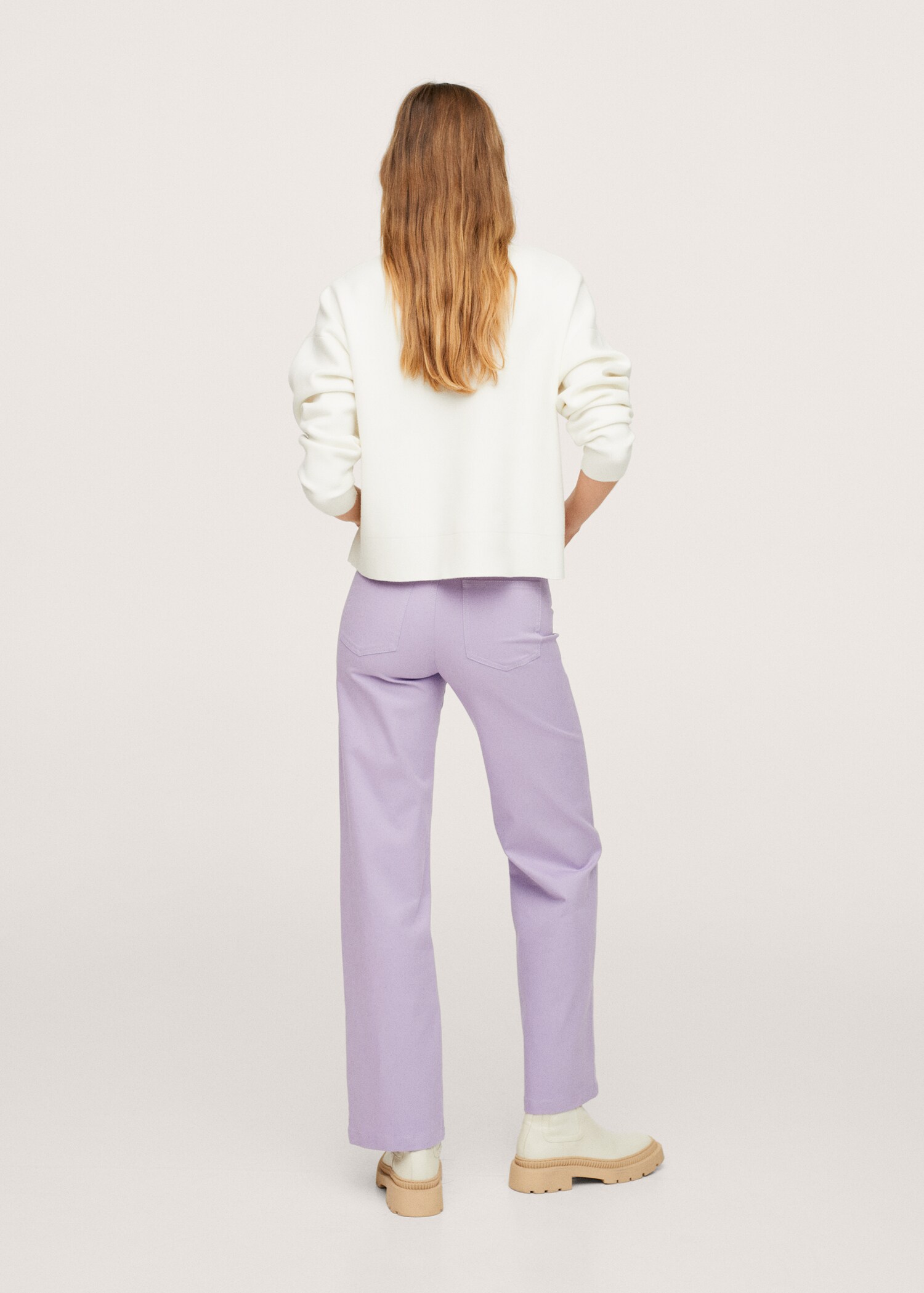 Pantalón recto franela - Reverso del artículo