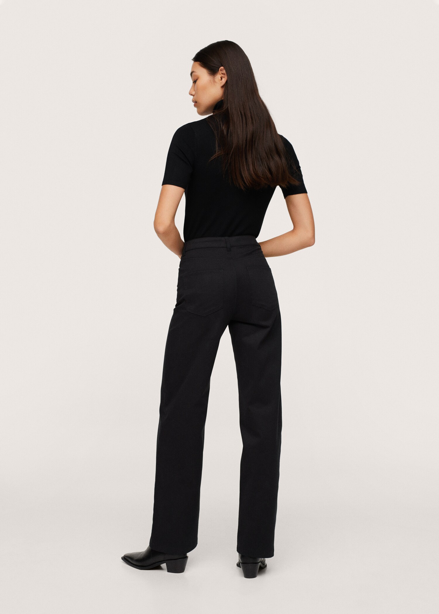 Pantalón recto franela - Reverso del artículo