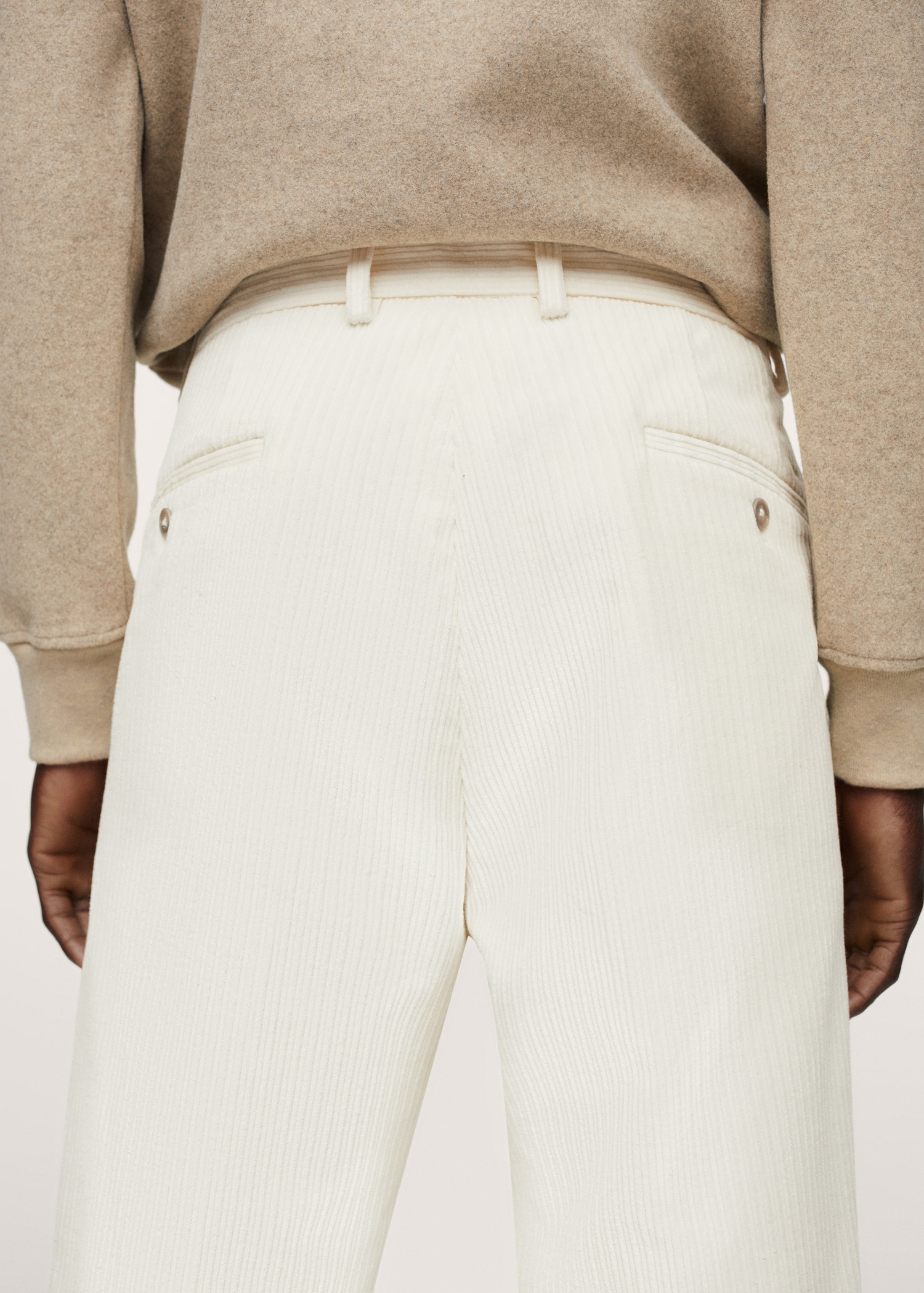 Pleated corduroy trousers - Details of the article 3