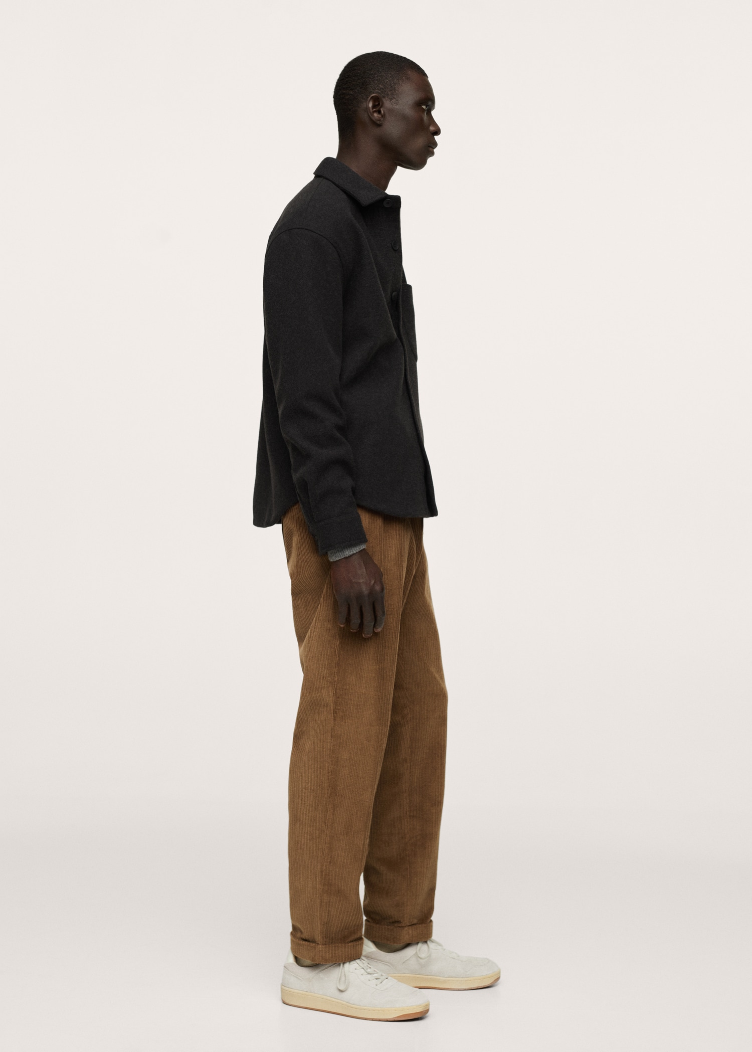Pleated corduroy trousers - Details of the article 2