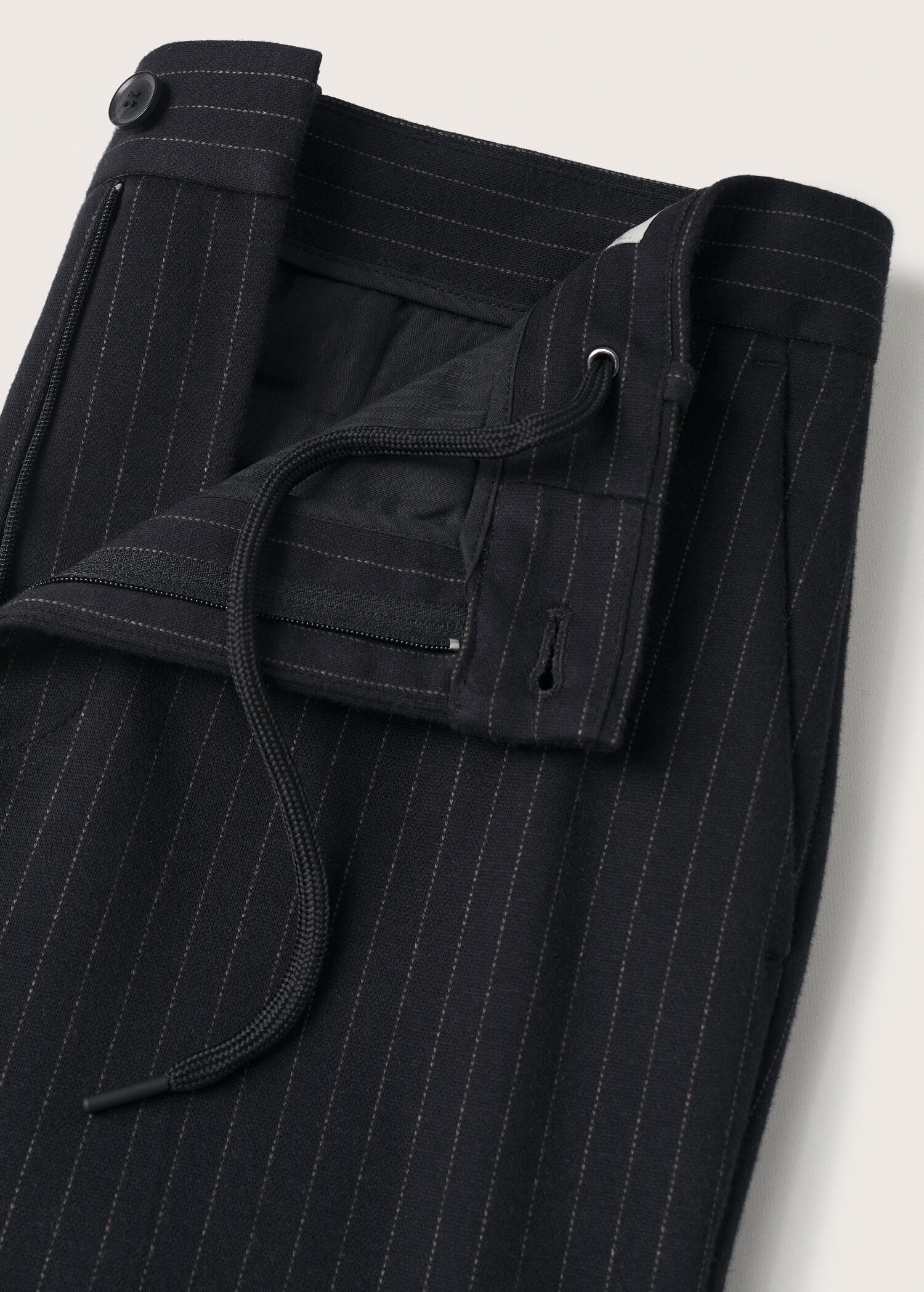 Kalhoty tapered fit s proužky - Detail zboží 8