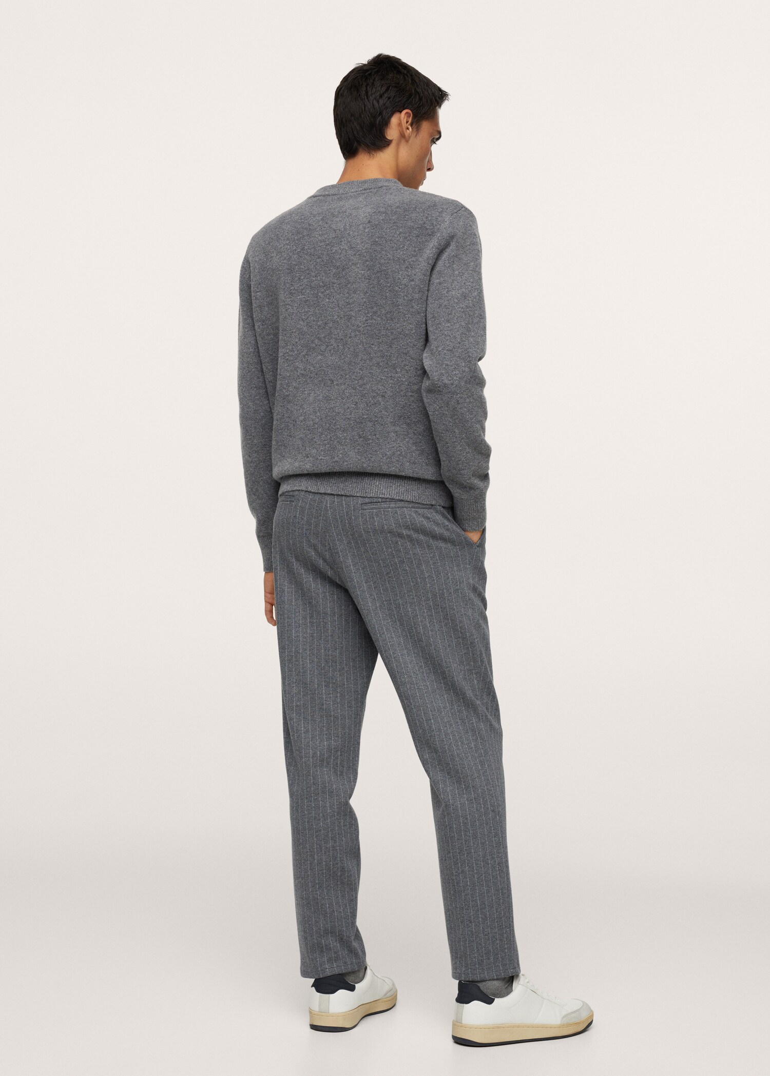 Kalhoty tapered fit s proužky - Zadní strana zboží