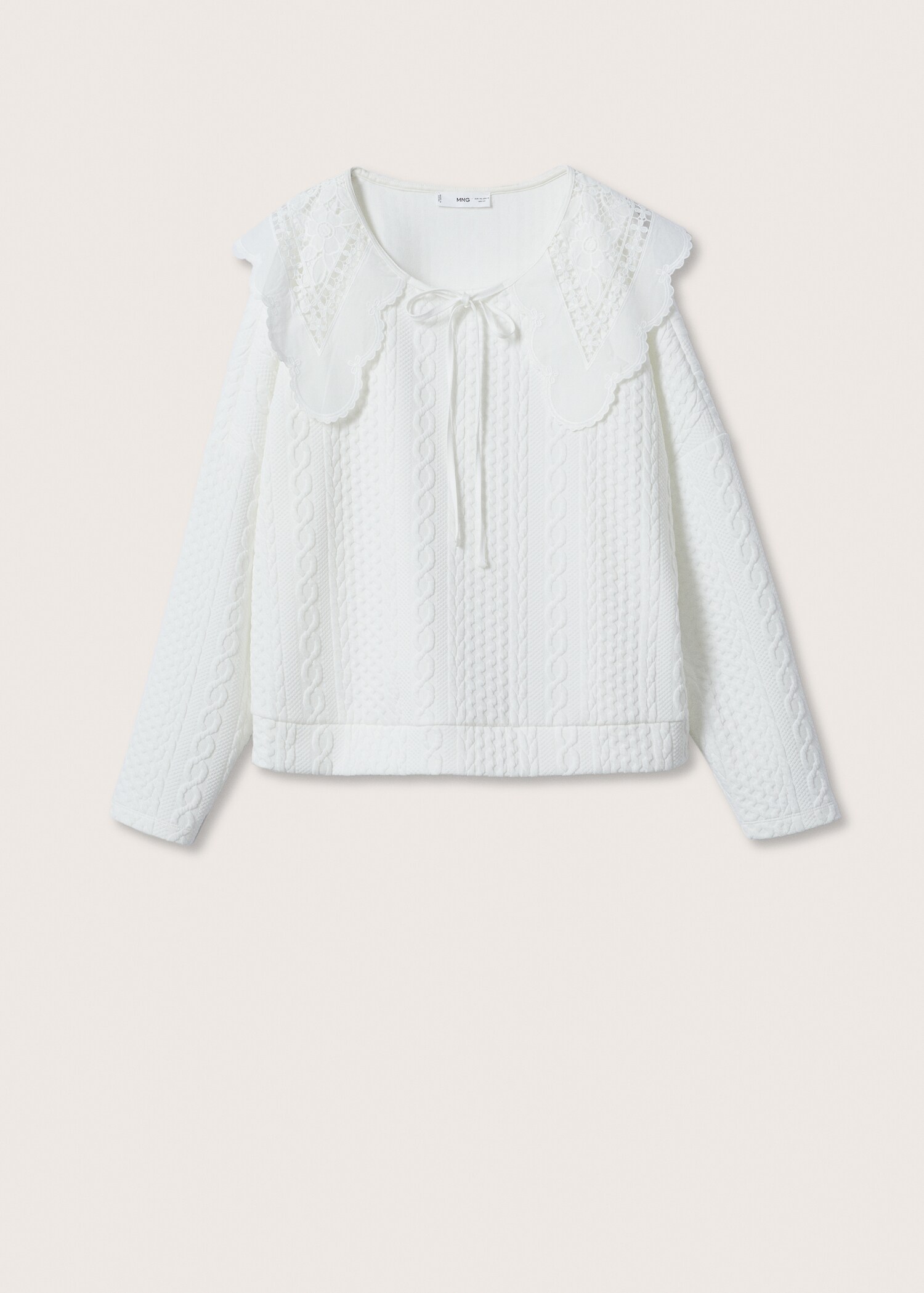 Babydoll neck sweatshirt - Article without model
