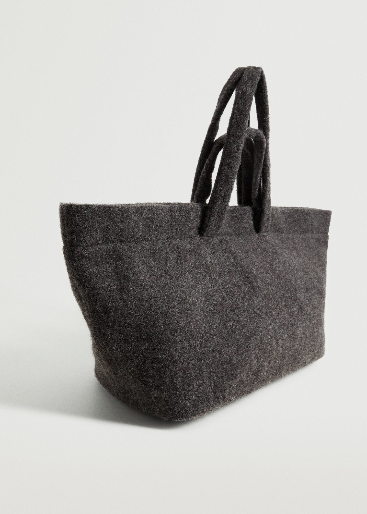 Vlněná kabelka shopper  - Náhled ve středové rovině