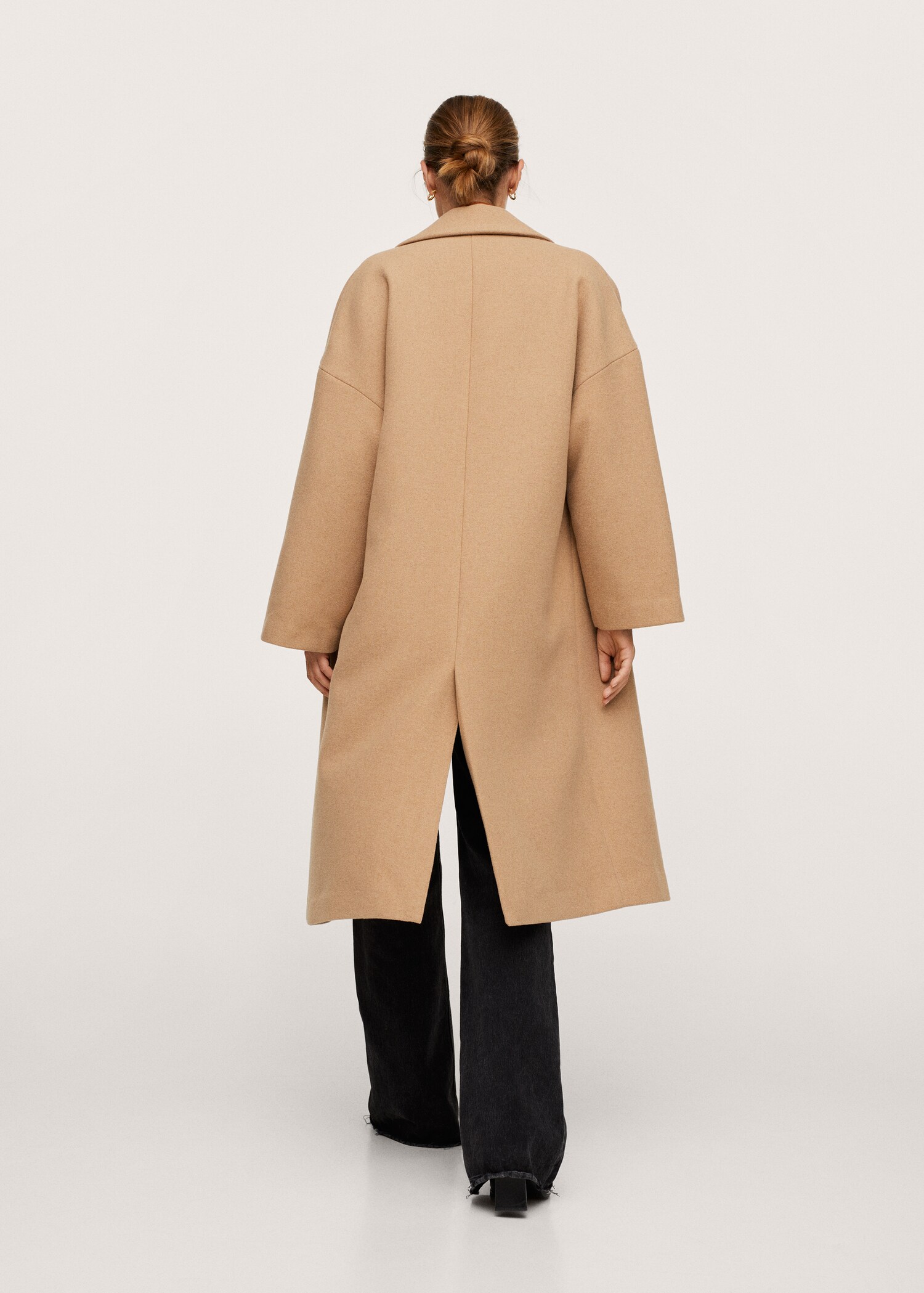 Abrigo lana oversize - Reverso del artículo