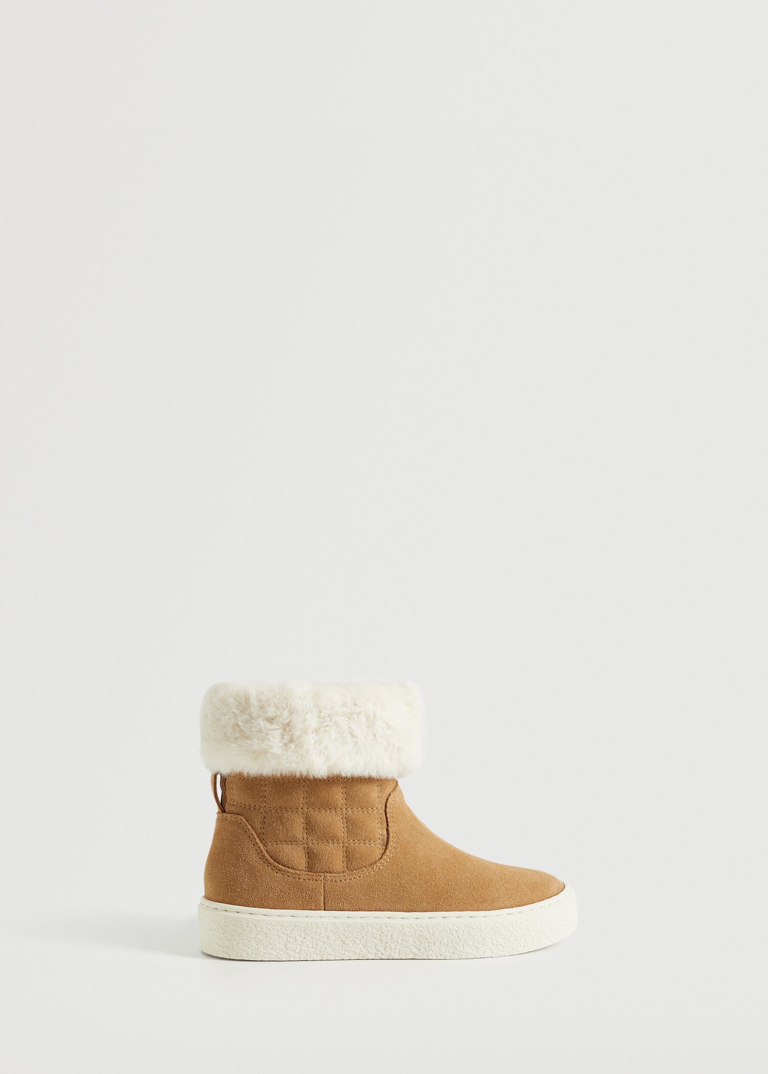 Kožené kozačky s kožešinou - Zboží bez modelu