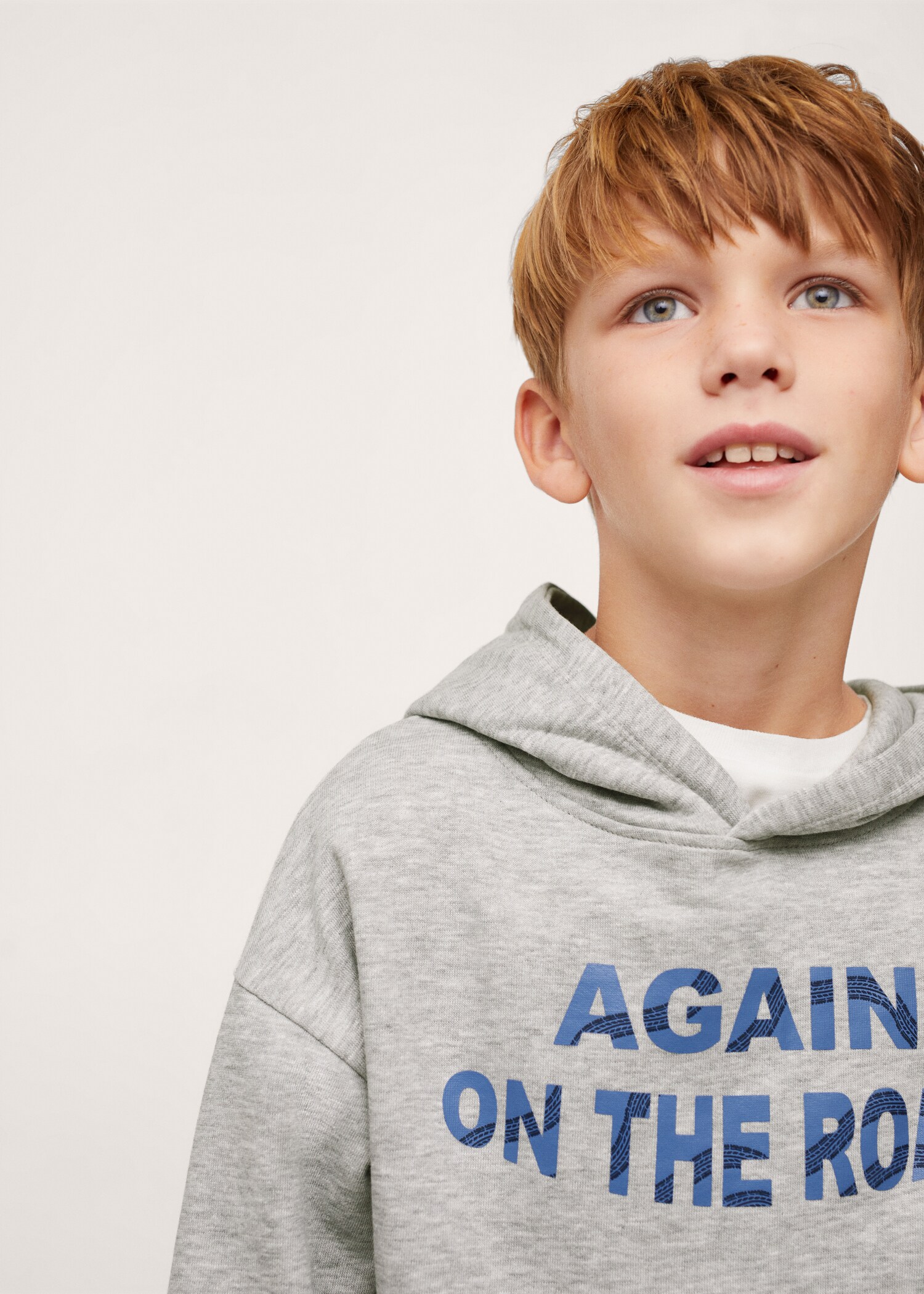 Sudadera algodón mensaje - Plano medio