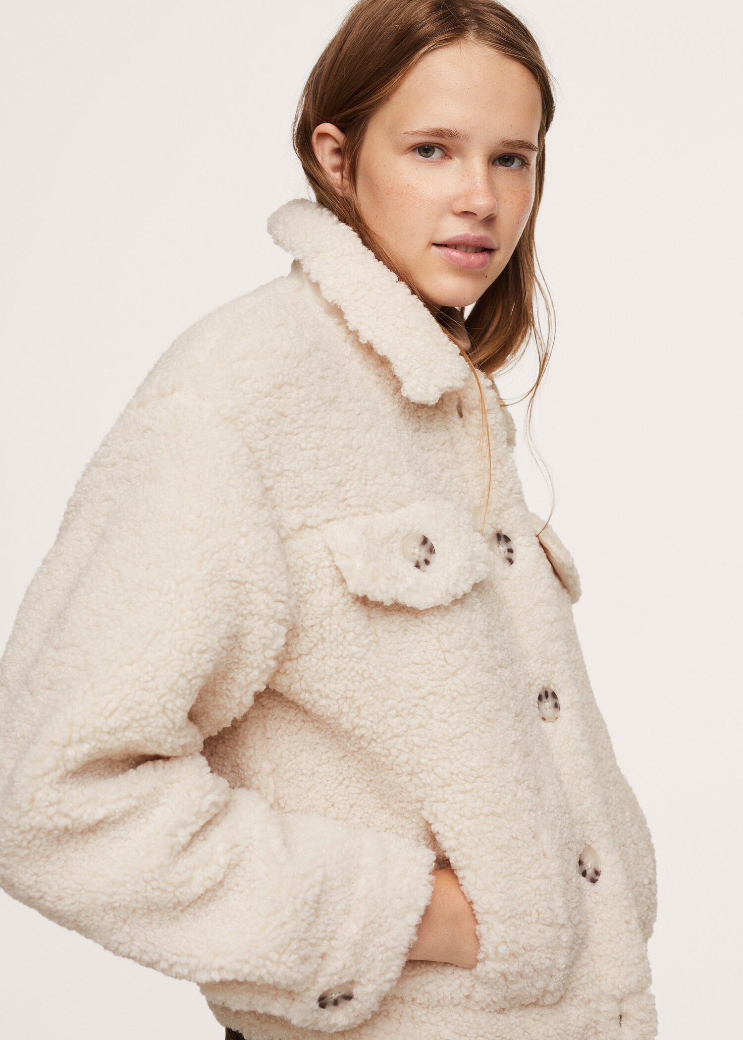 Oversized faux-shearling jacket - Details of the article 1