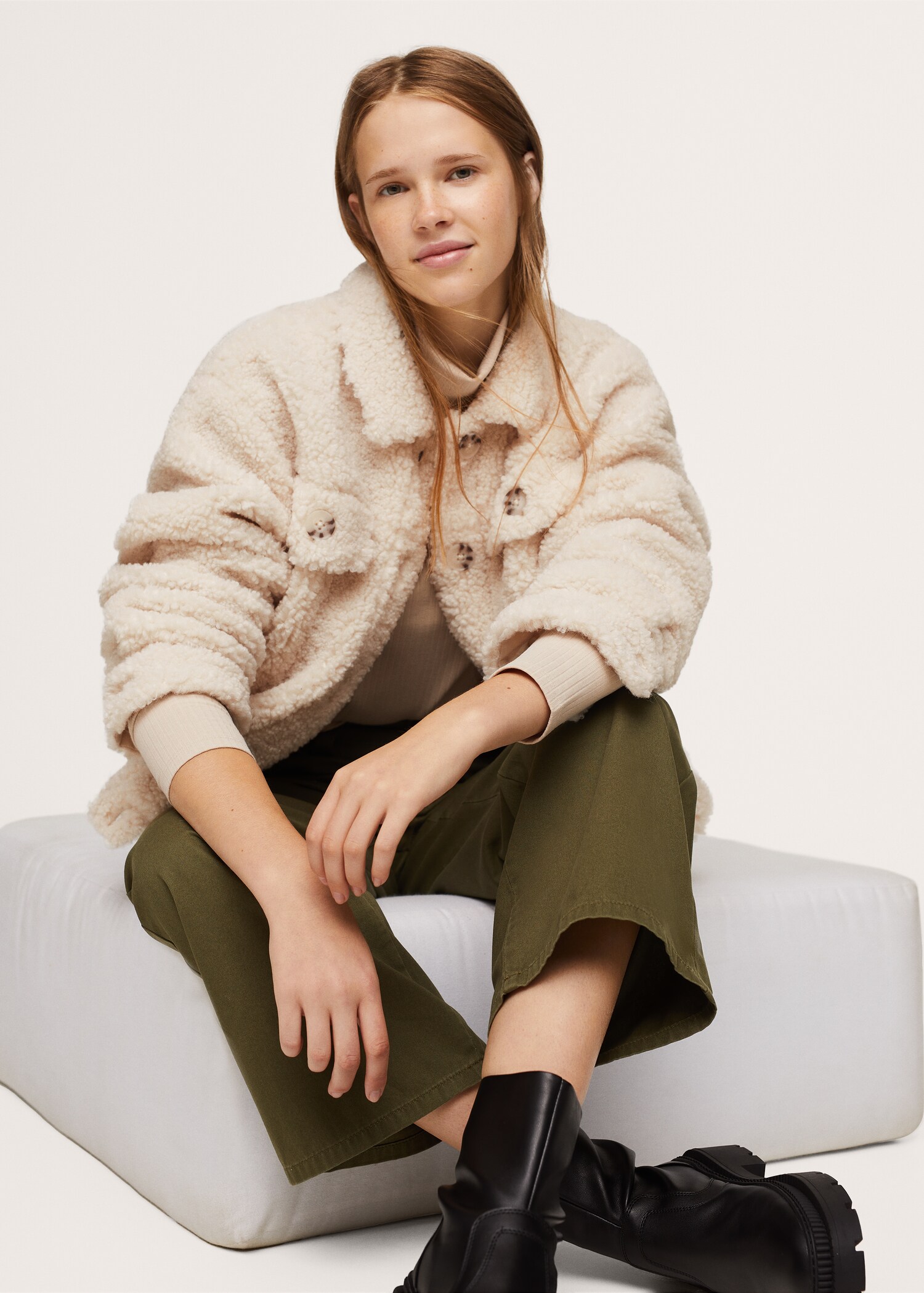 Oversized faux-shearling jacket - Details of the article 2