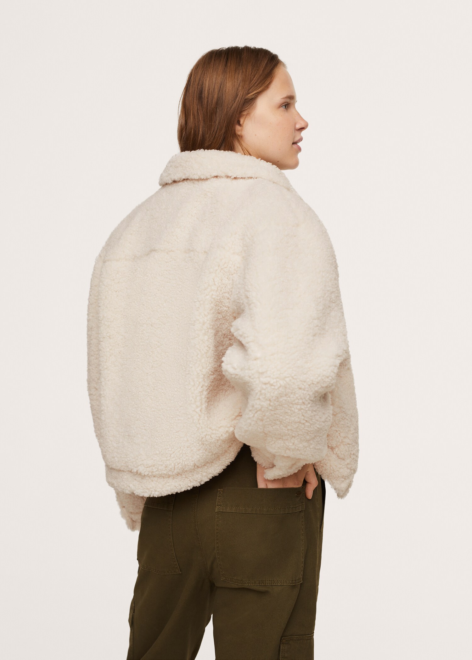 Oversized faux-shearling jacket - Details of the article 3