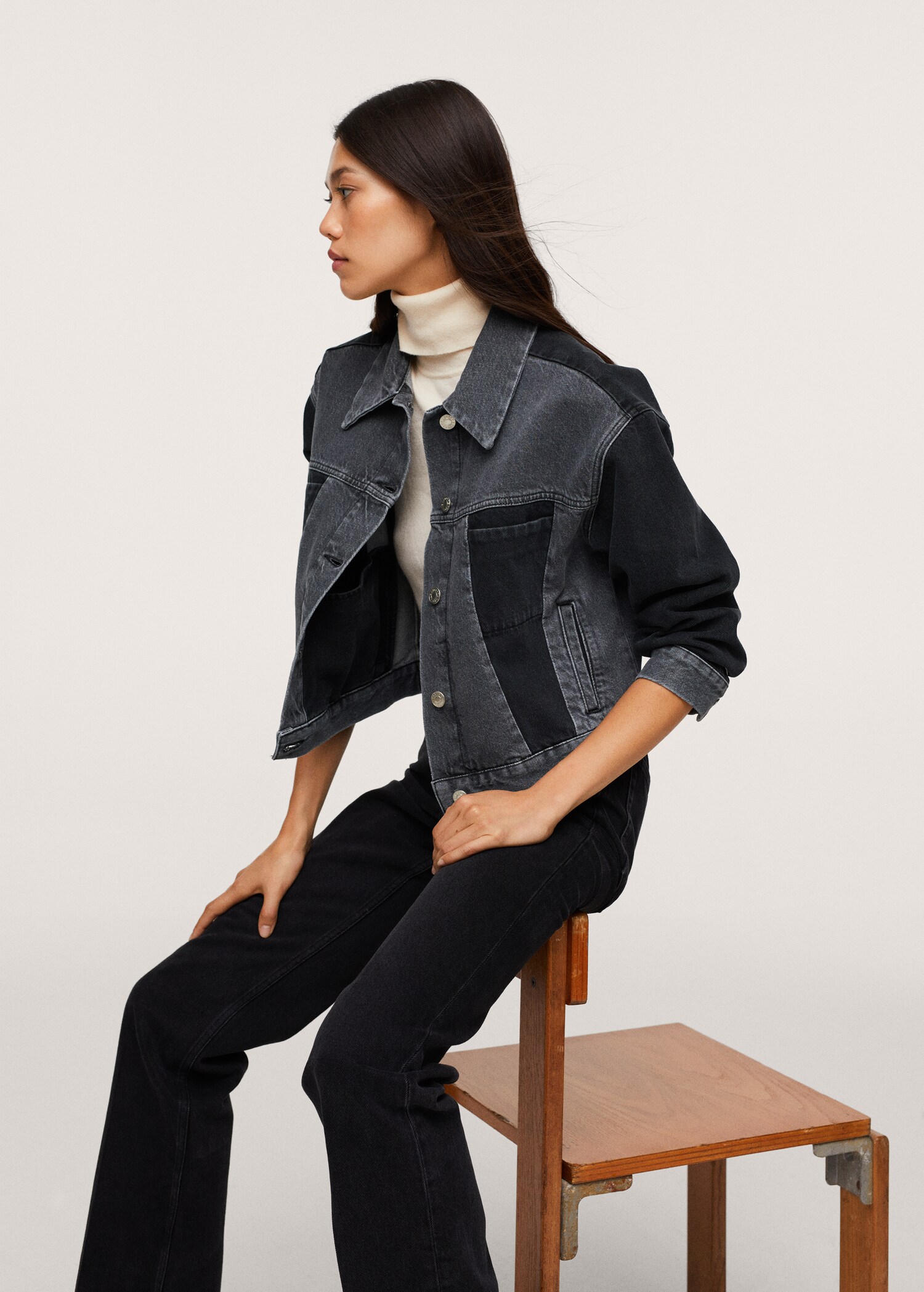 Cazadora crop denim - Detalle del artículo 2