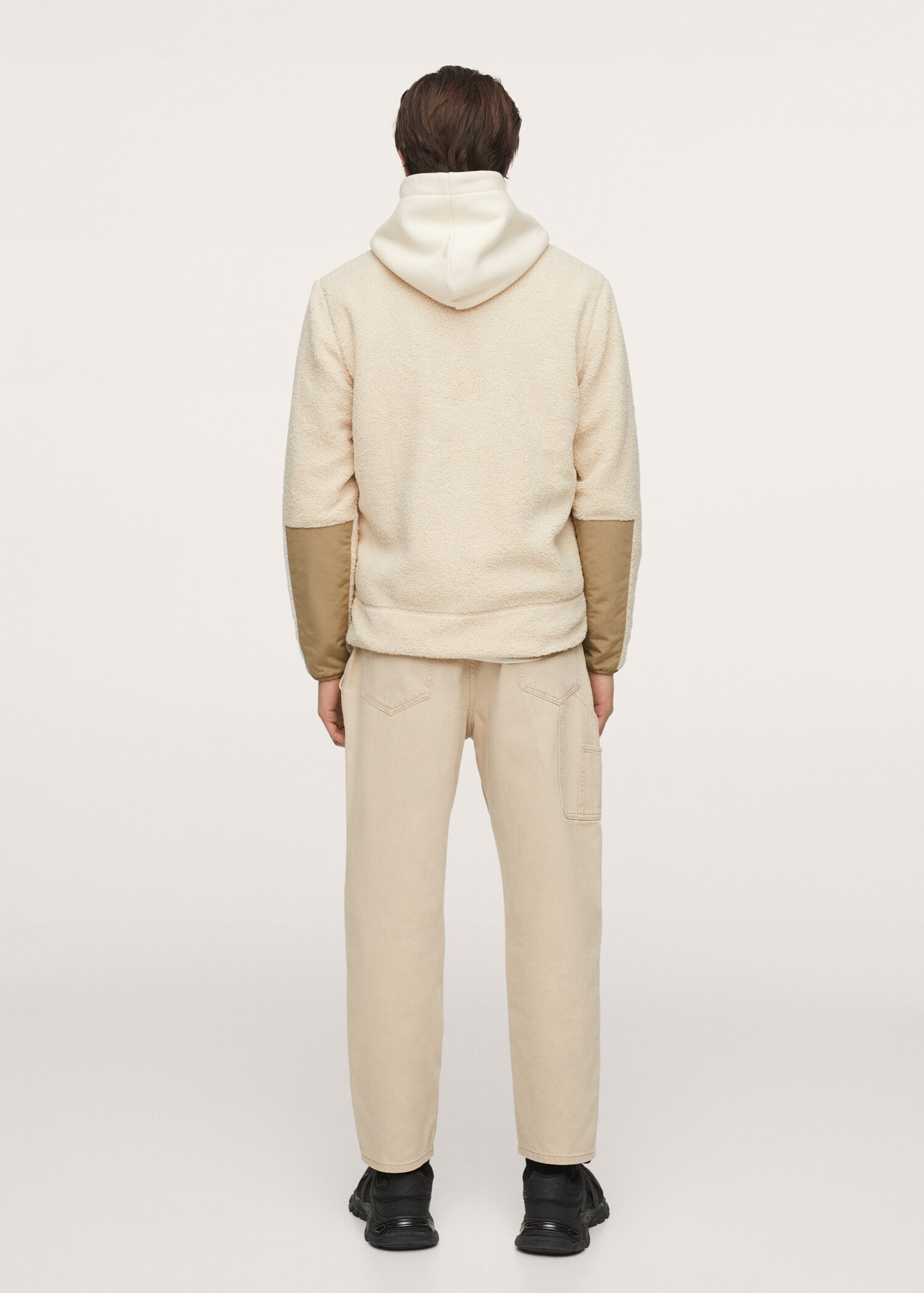 Chaqueta combinada borreguito - Reverso del artículo