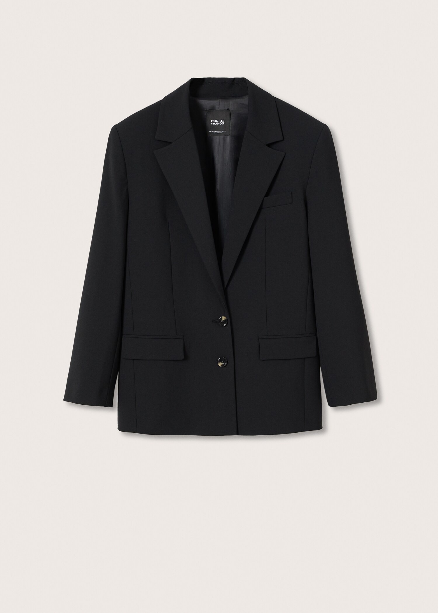 Oversized woollen suit jacket - Article without model