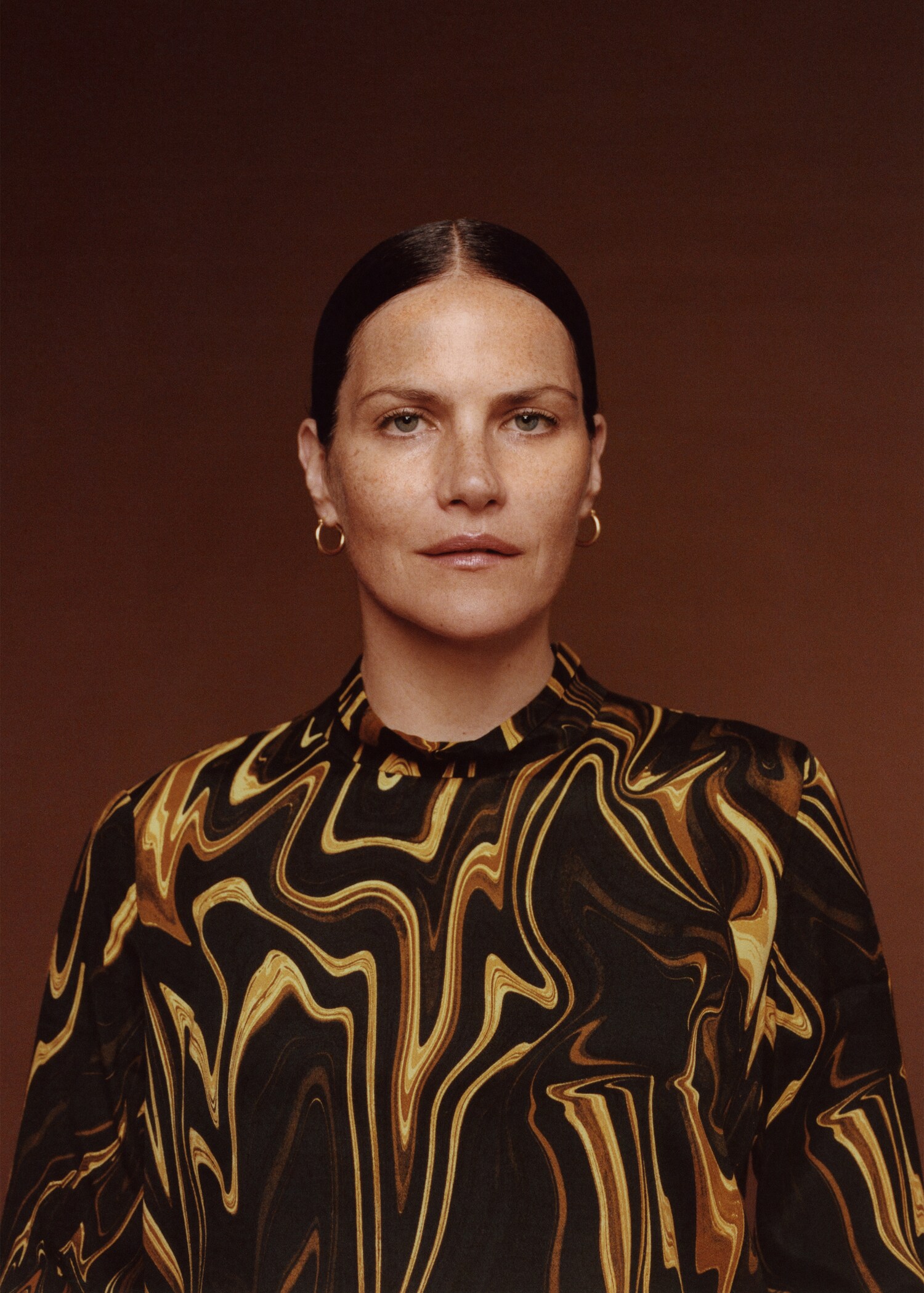 Marble-print blouse - Details of the article 5