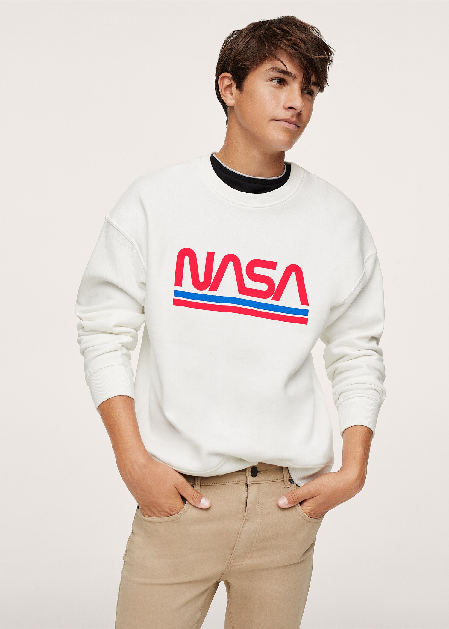 Mikina NASA - Náhled ve středové rovině