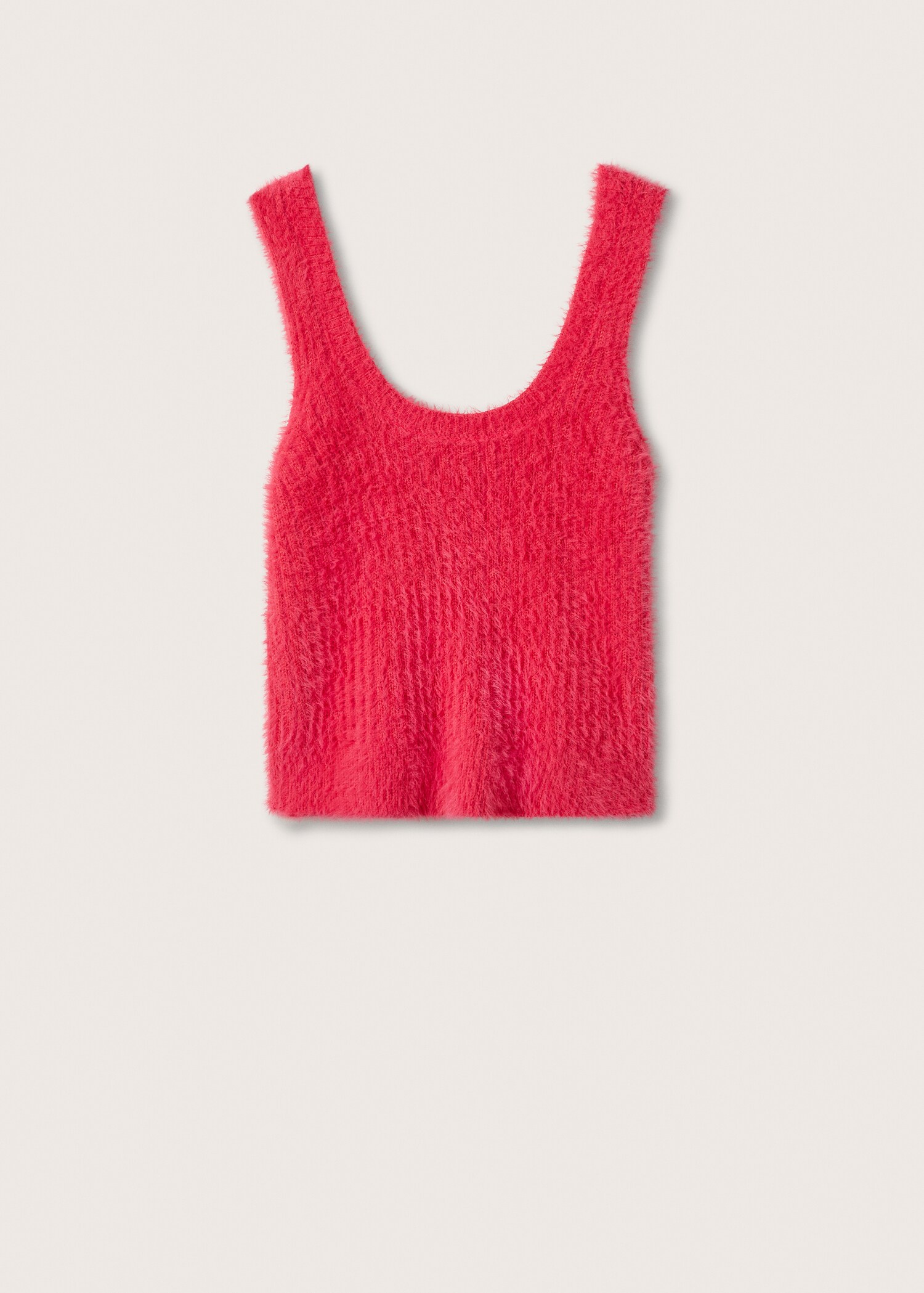 Úpletový top s chlupem - Zboží bez modelu