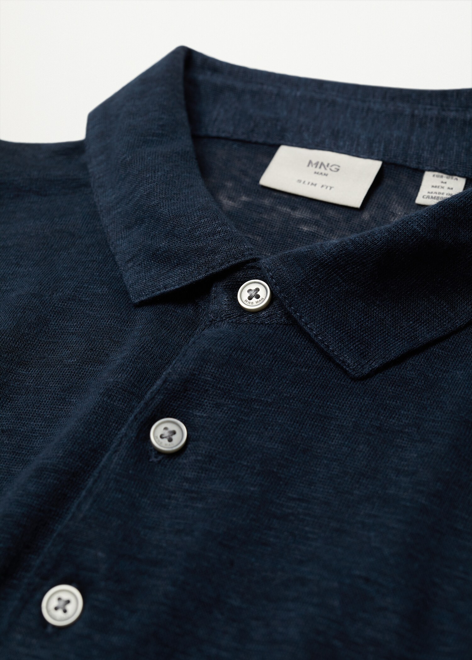 Polo slim fit 100% lino - Detalle del artículo 8