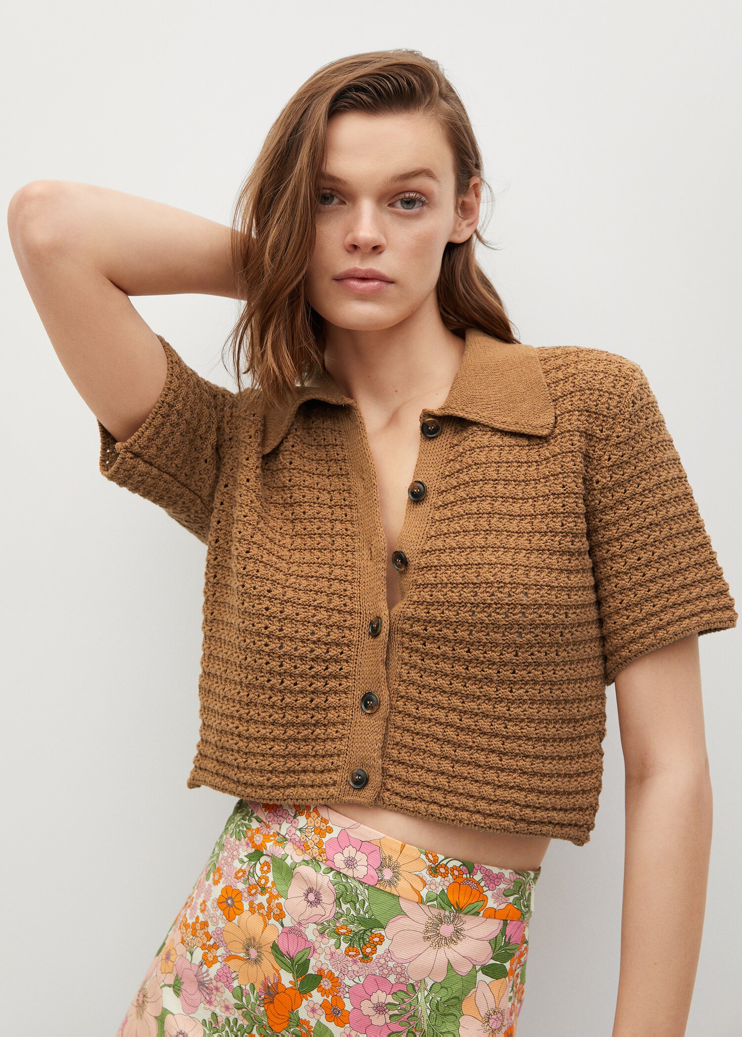 Openwork knit top - Medium plane