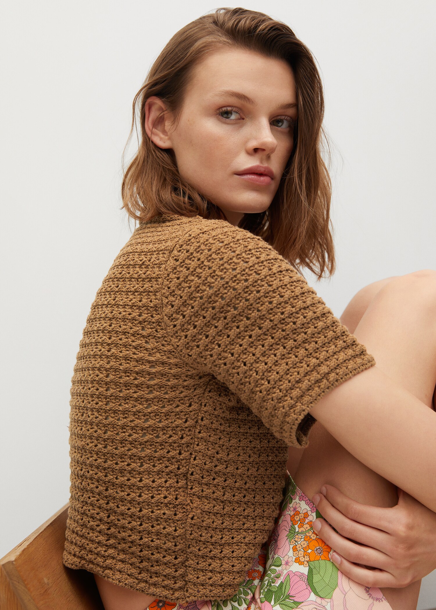 Openwork knit top - Details of the article 2