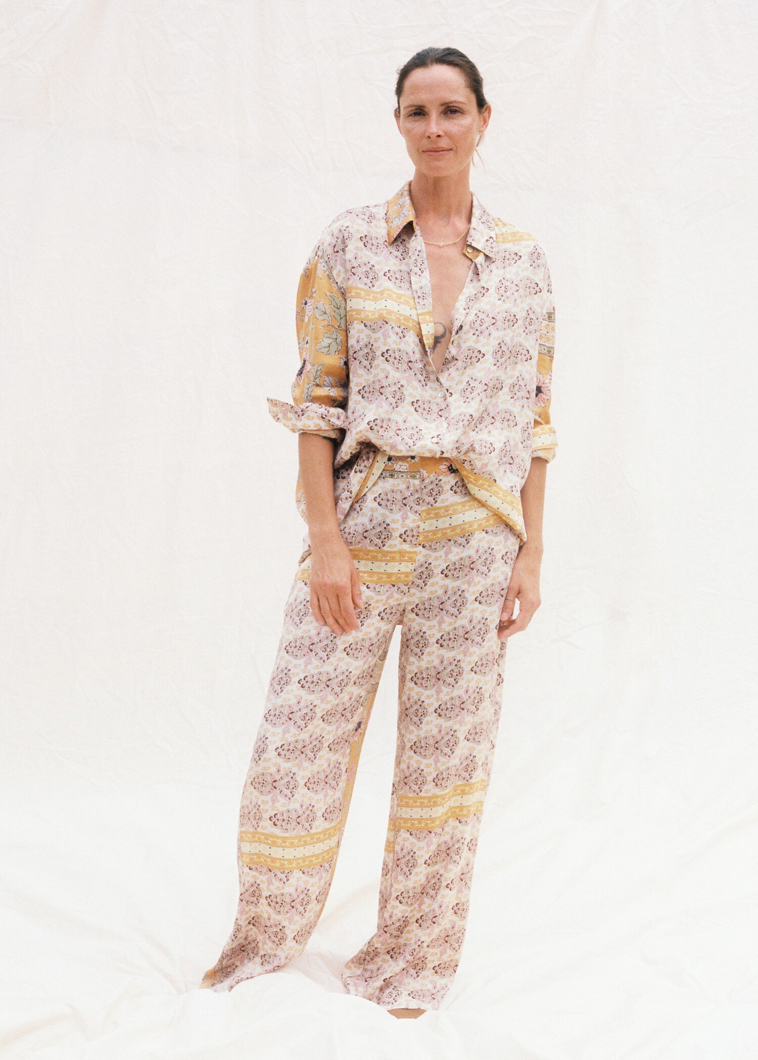 Pantalón estampado combinado - Detalle del artículo 5