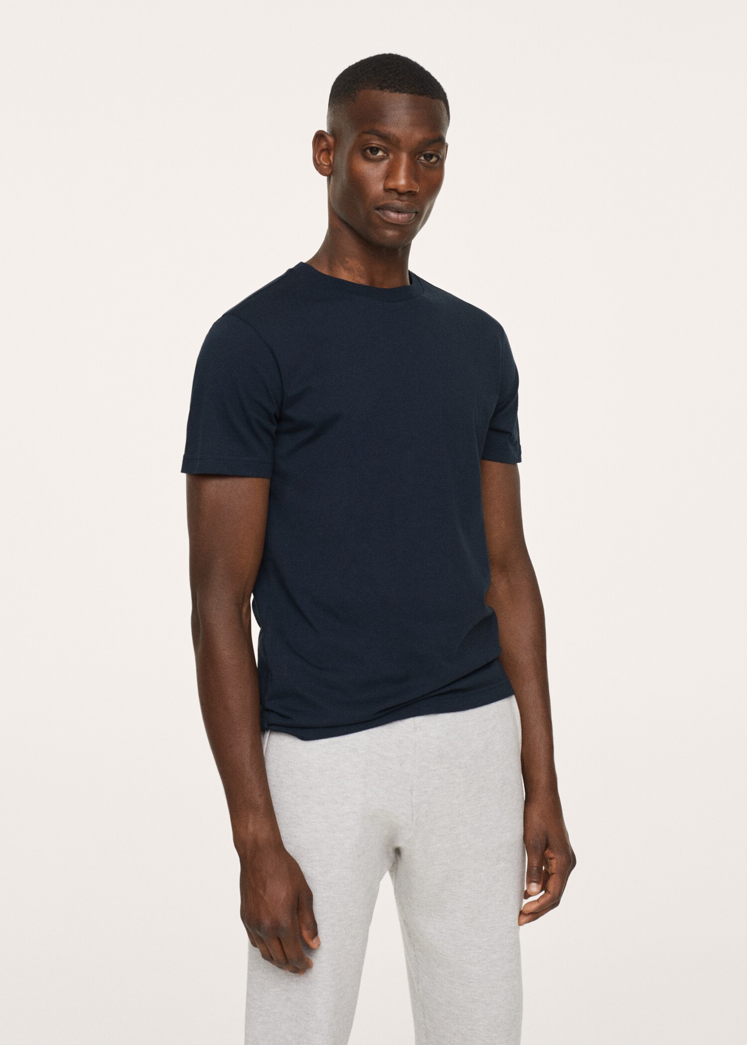 Camiseta básica algodón sostenible - Plano medio