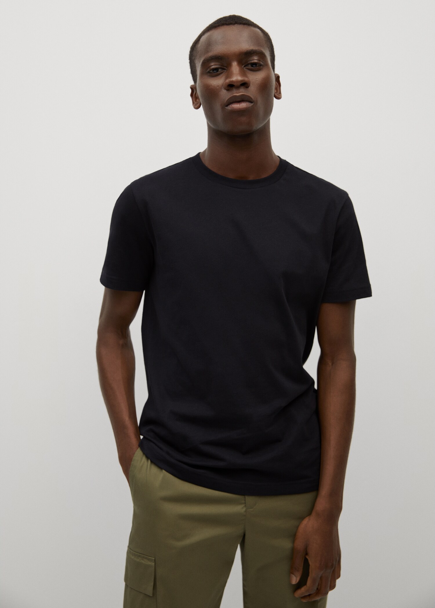 Camiseta básica algodón sostenible - Plano medio