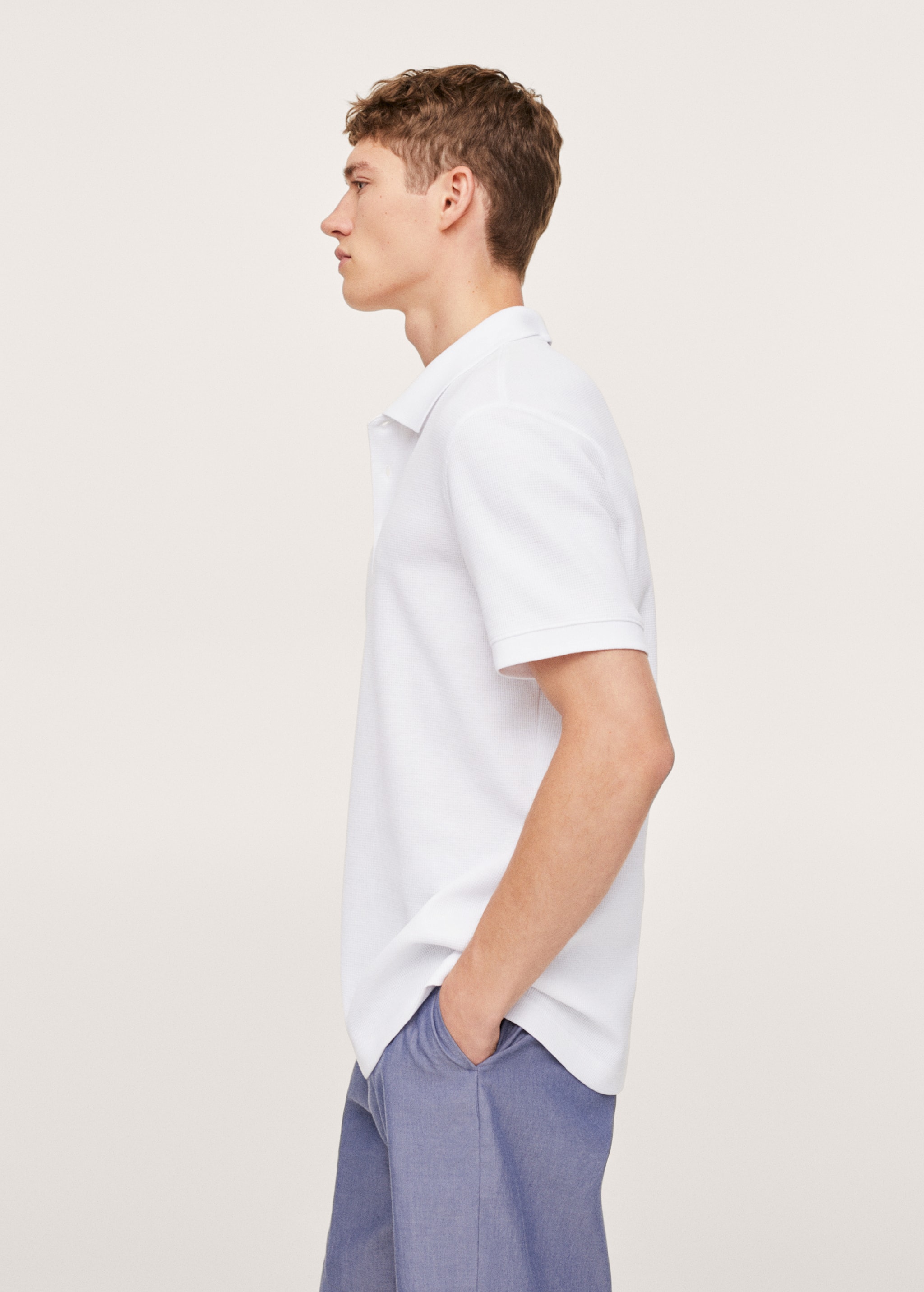 Relaxed cotton jersey polo shirt - Details of the article 2